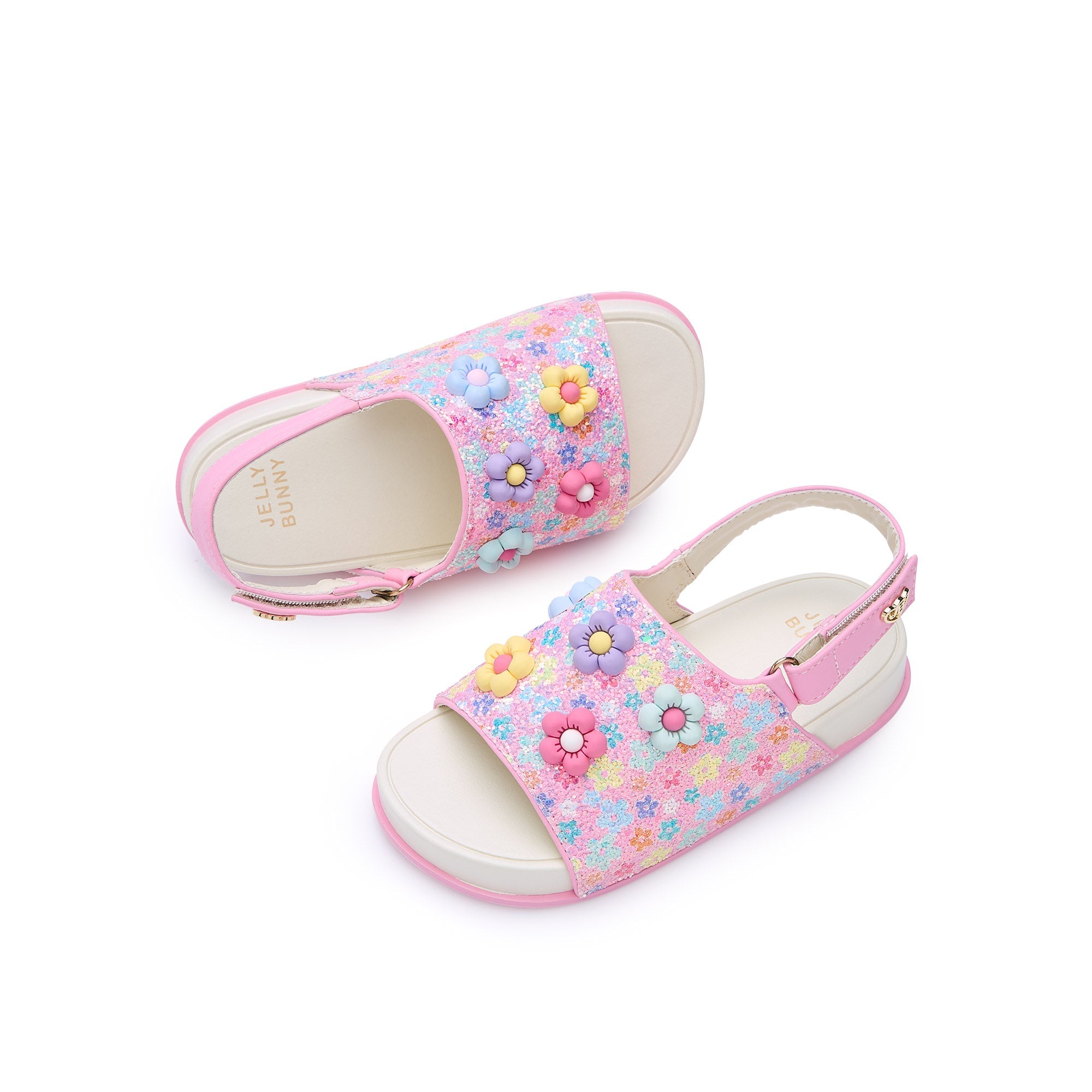 รองเท้าแตะรัดส้น Mini Friendly Calla สำหรับเด็กผู้หญิง Pink