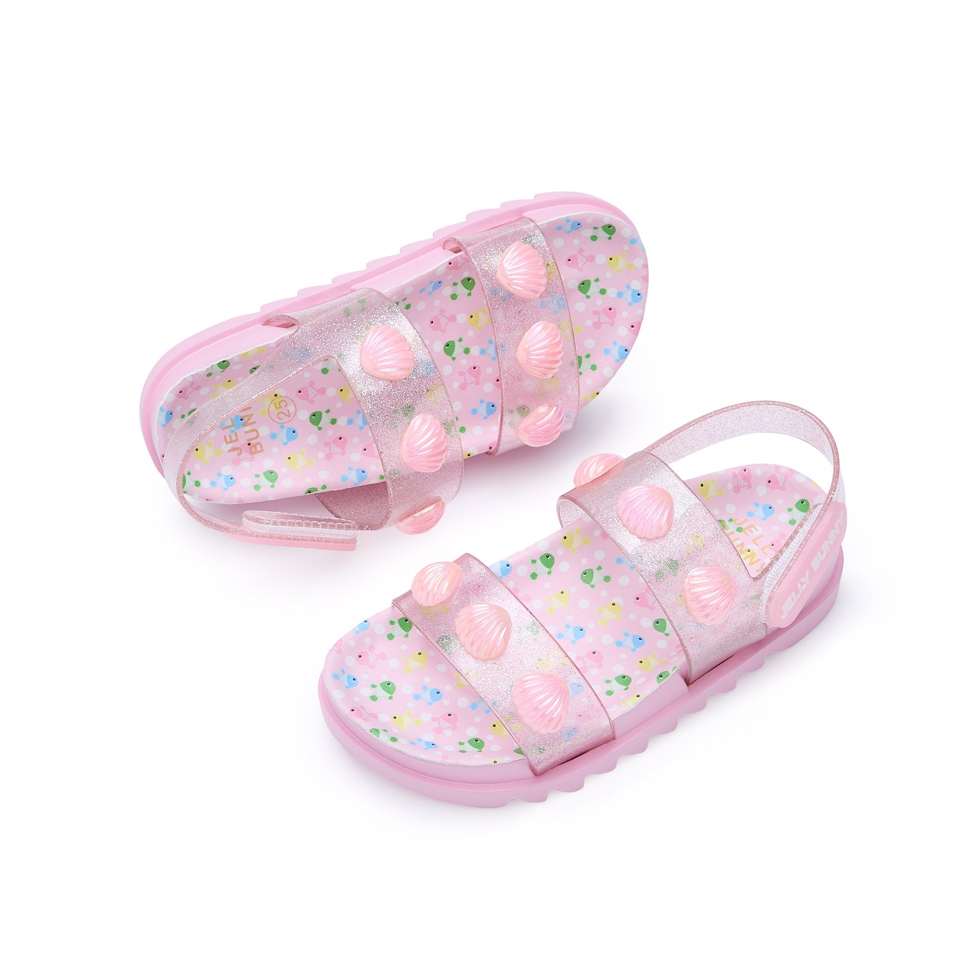 Pele Jordyn Flat Sandals For Mini Girls Light Pink