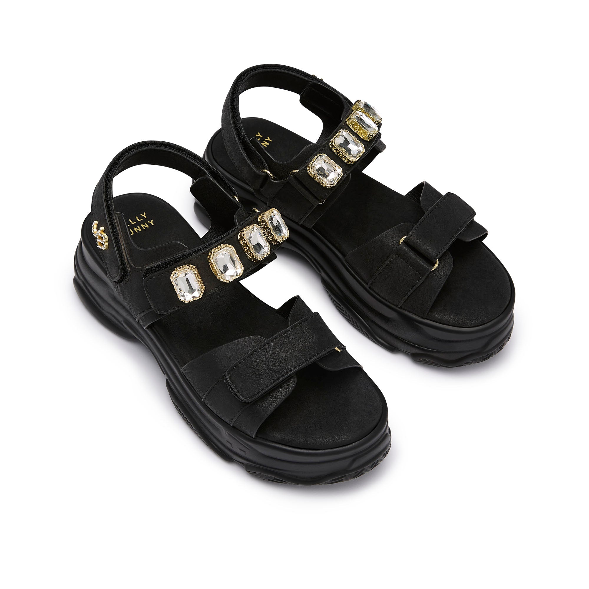 Picotee Antea Flat Sandals Black