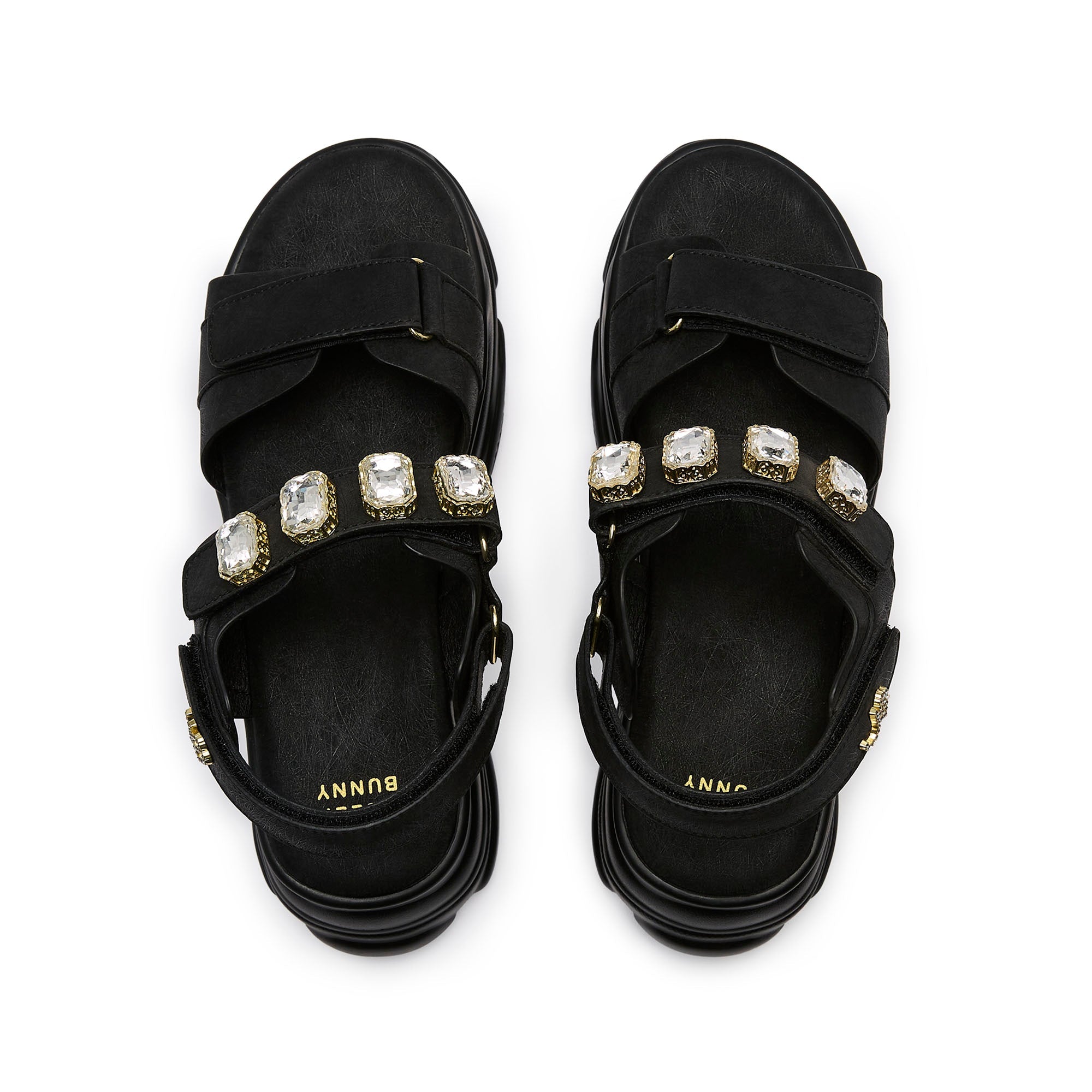 Picotee Antea Flat Sandals Black