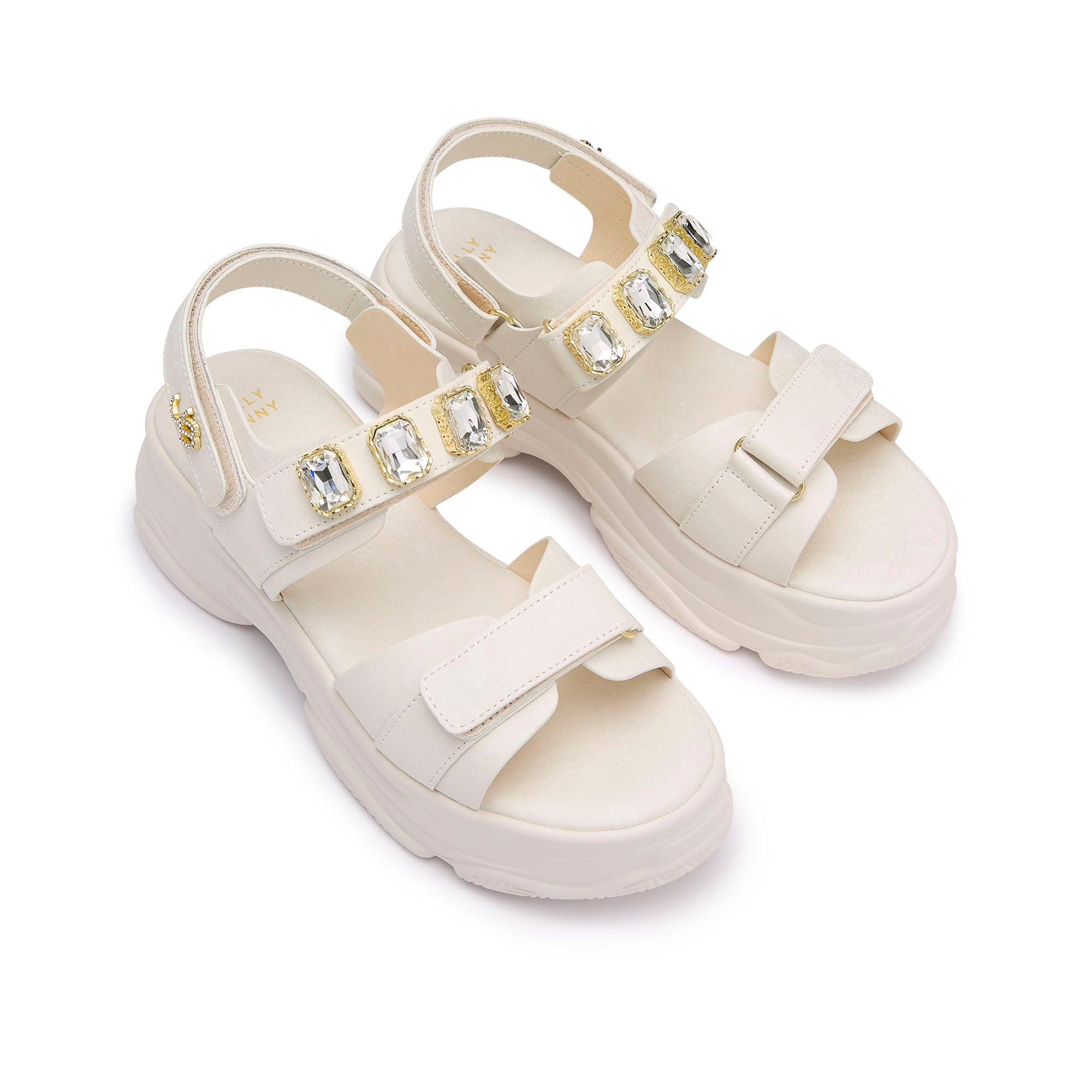 Picotee Antea Flat Sandals Ivory