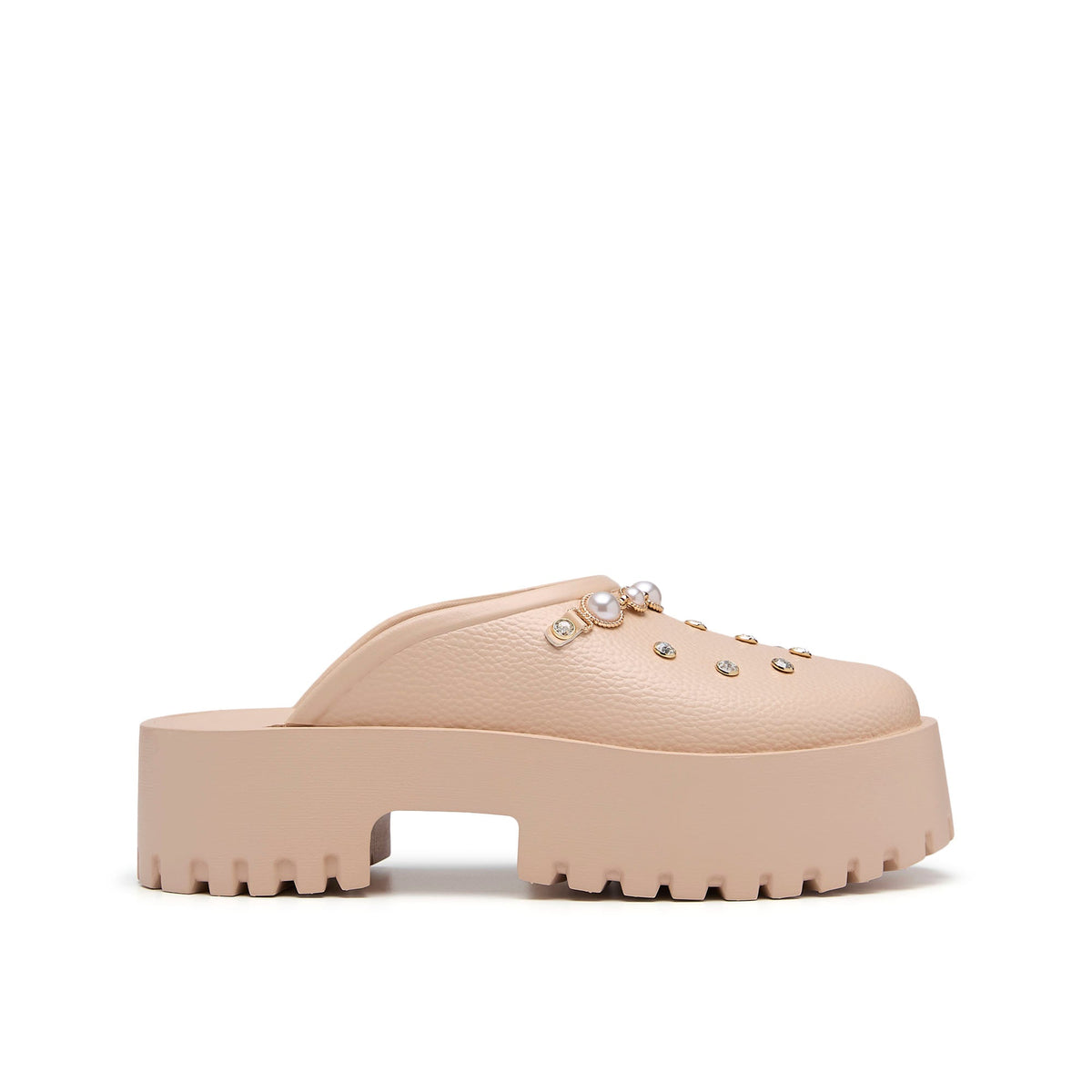 Clara Chloe Platform Clogs Light Pink