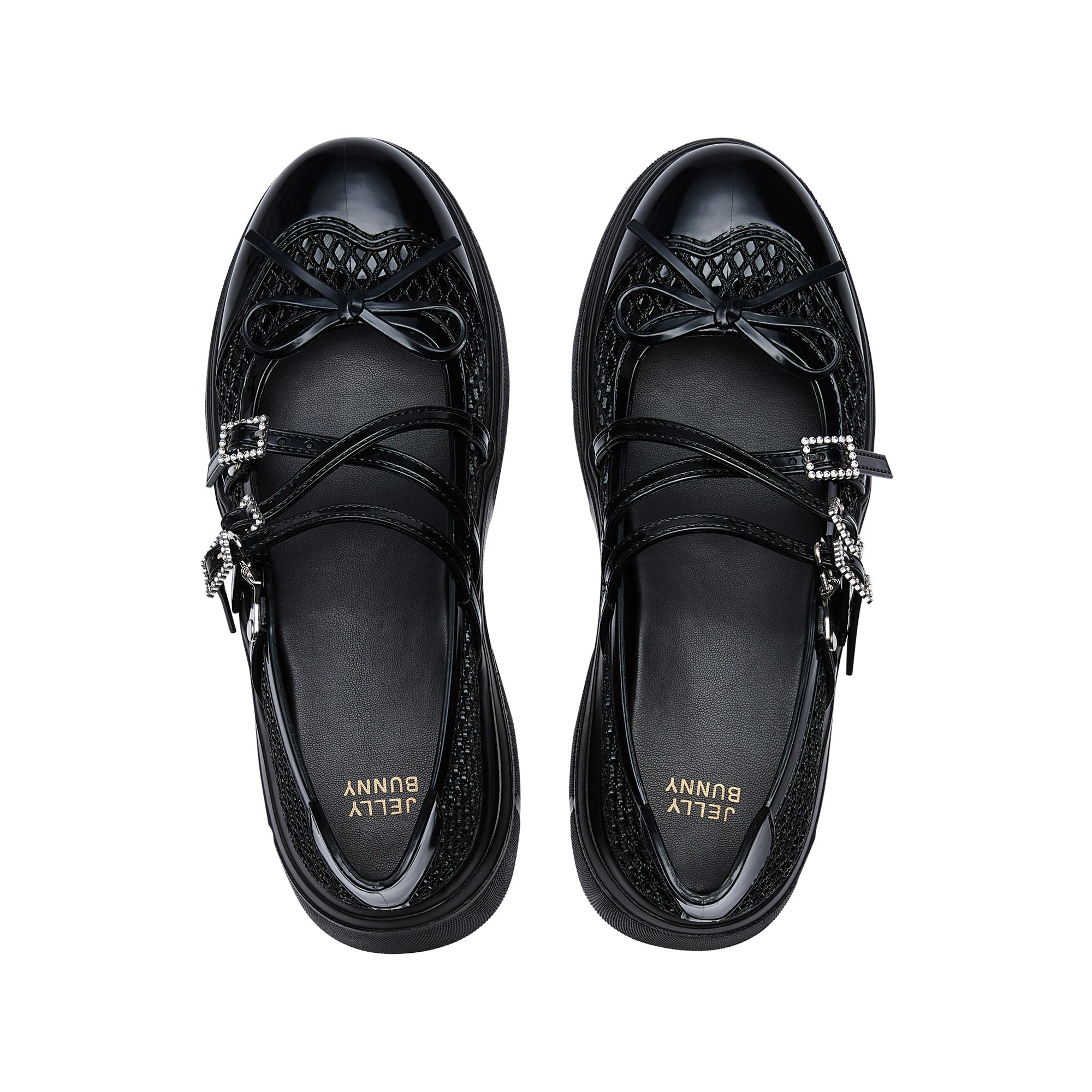 รองเท้าบัลเลรินาแพลตฟอร์ม Hadas Black