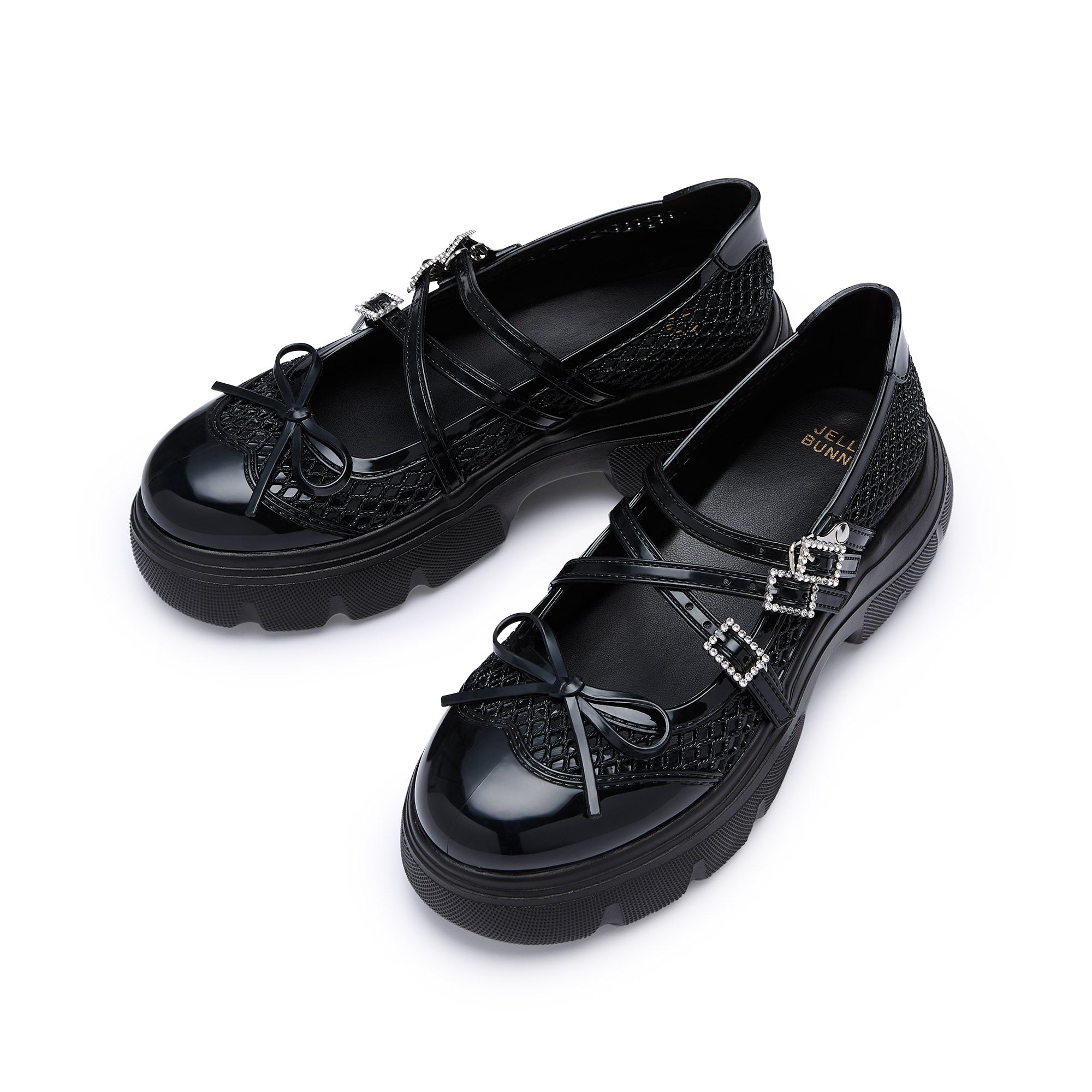 รองเท้าบัลเลรินาแพลตฟอร์ม Hadas Black