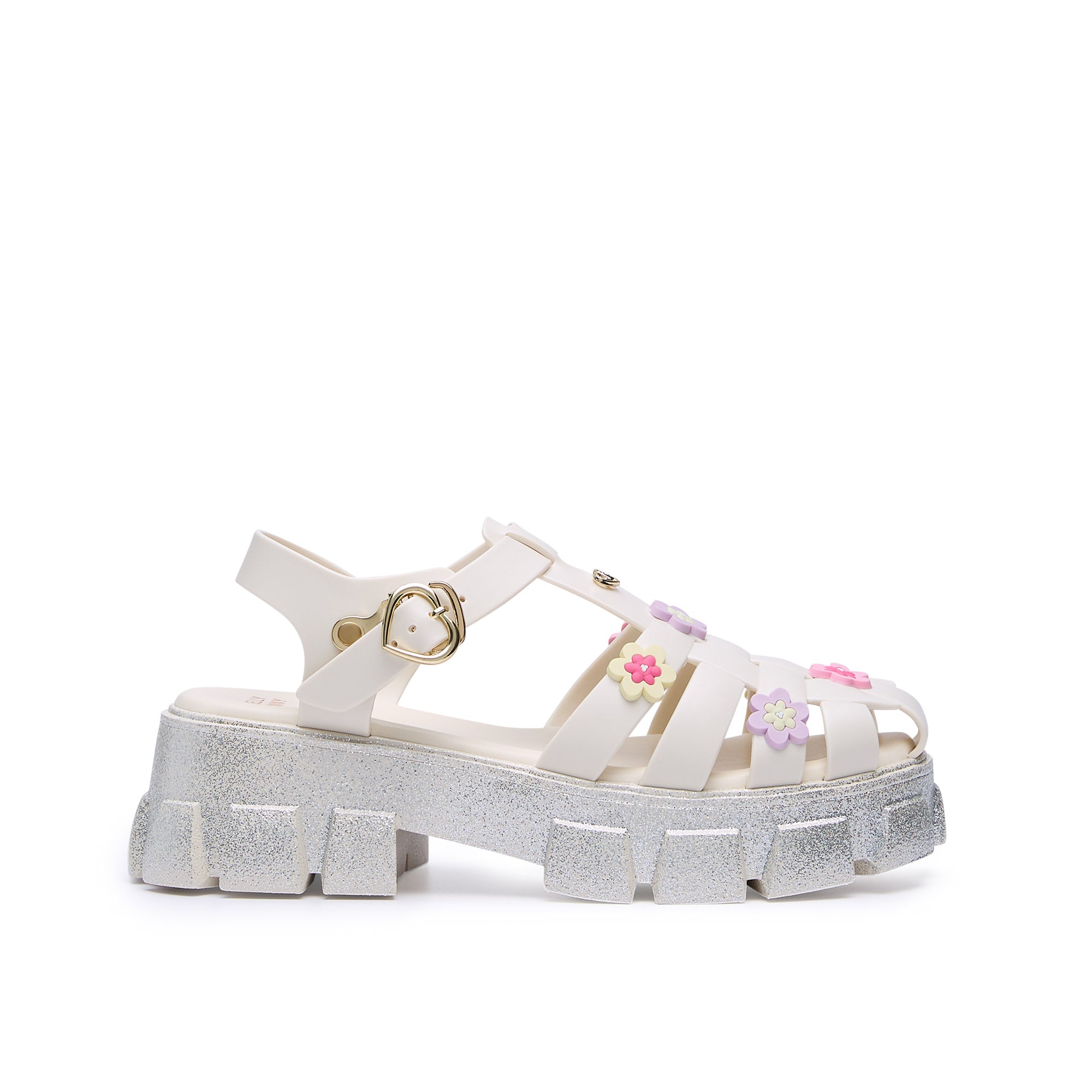 รองเท้าแตะแพลตฟอร์ม Teena Moxie Ivory