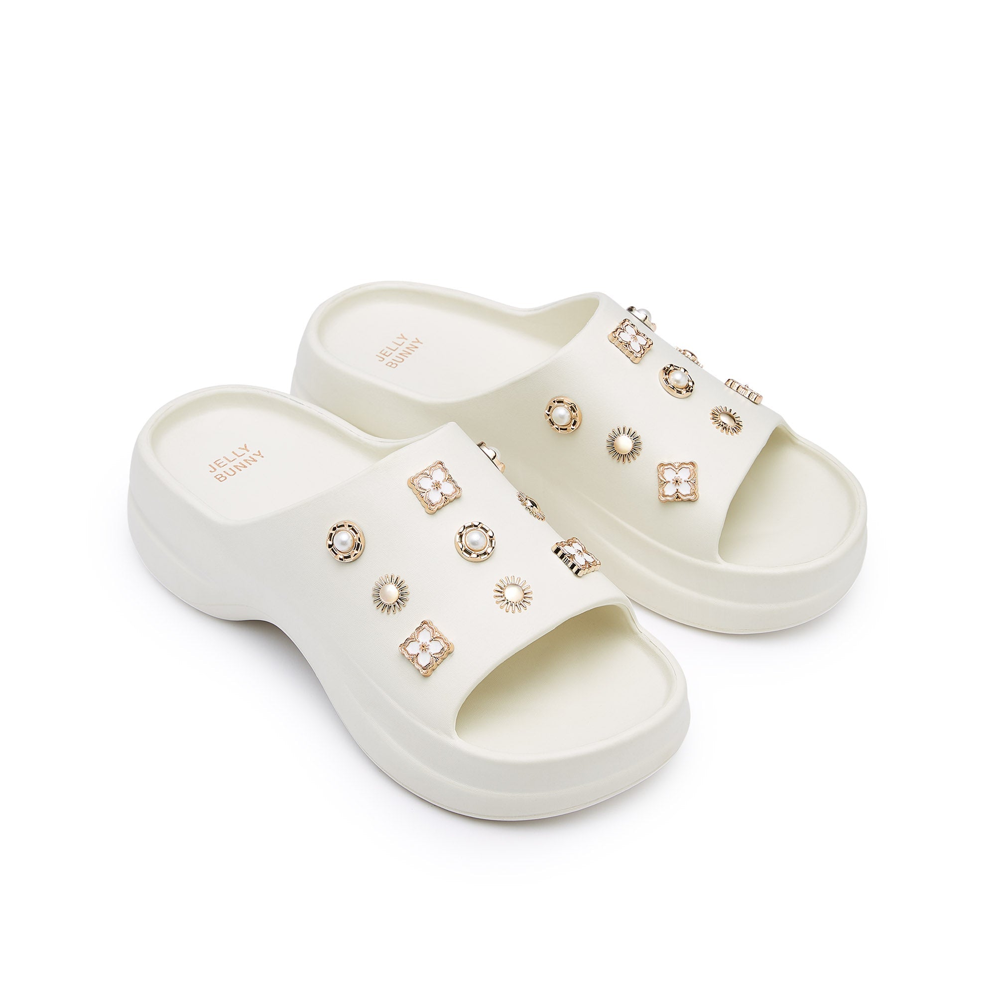 Sydney Adhara Platform Slides Ivory