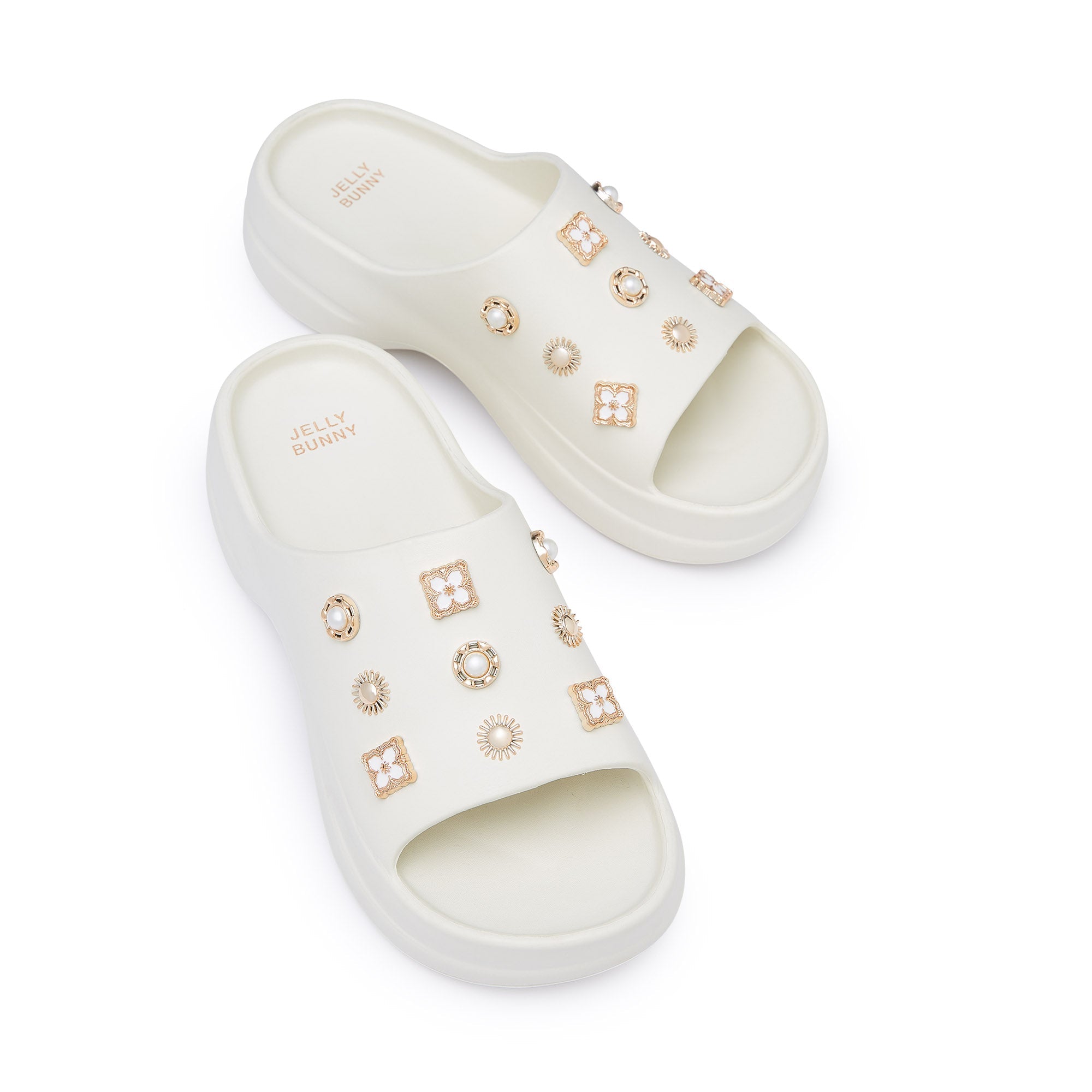 Sydney Adhara Platform Slides Ivory