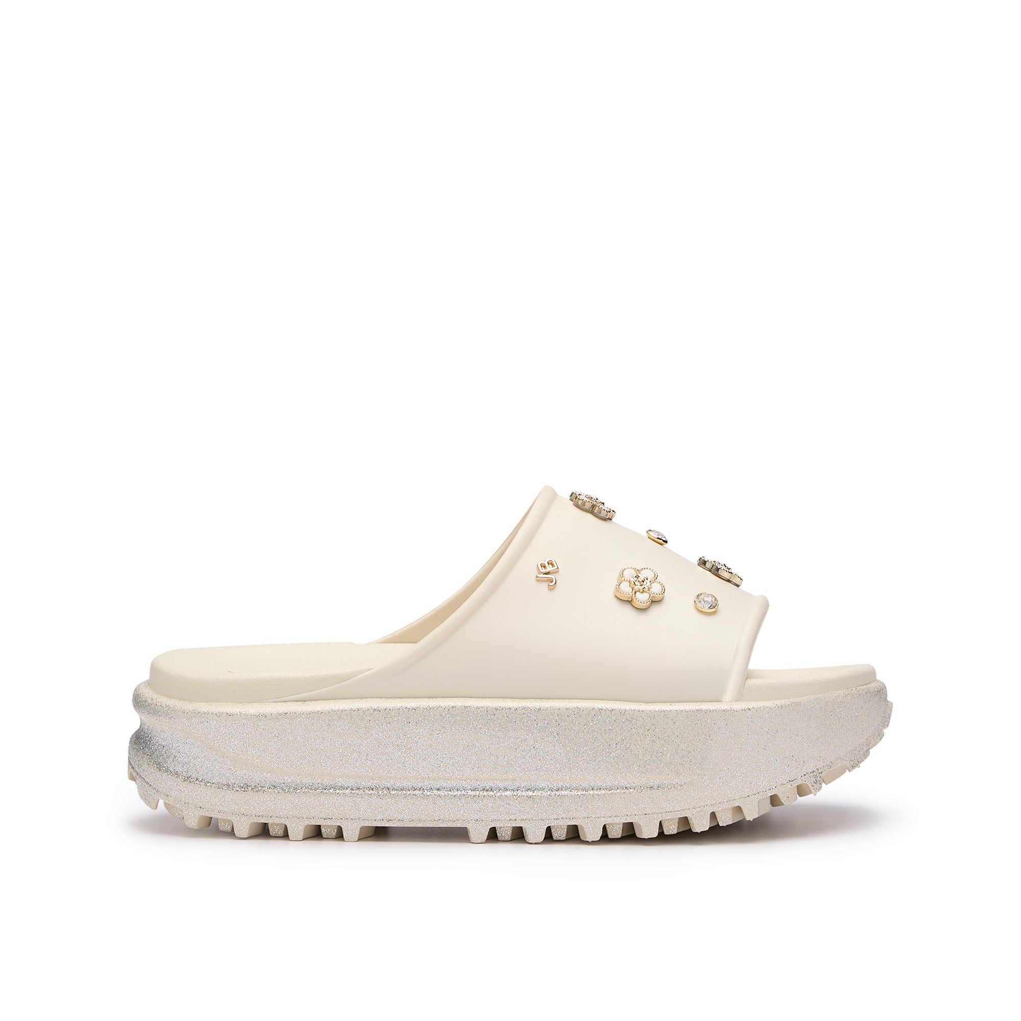 Bente Mila Platform Slides Ivory