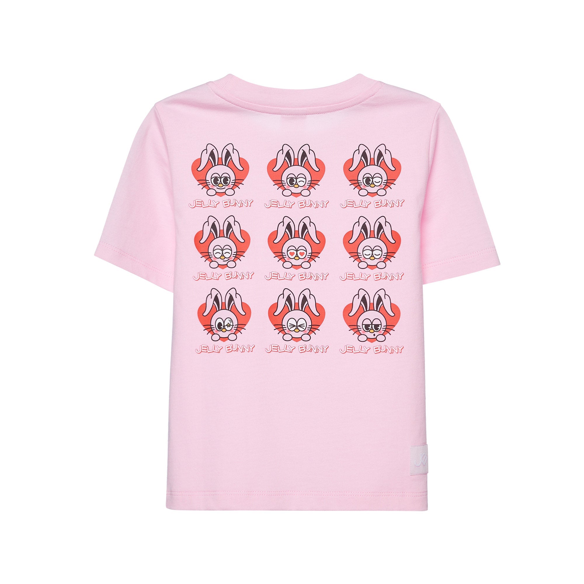 เสื้อแขนสั้นปักลายสำหรับเด็กผู้หญิง Pink