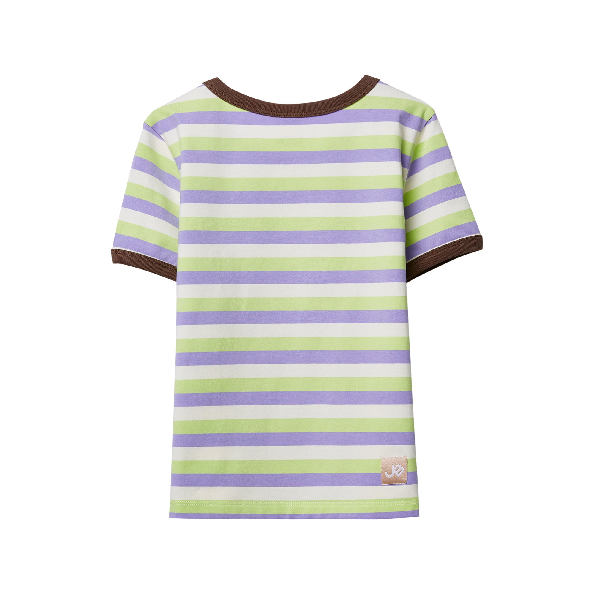 เสื้อยืดแขนสั้นลายทางพิมพ์ลาย Jerme Multi