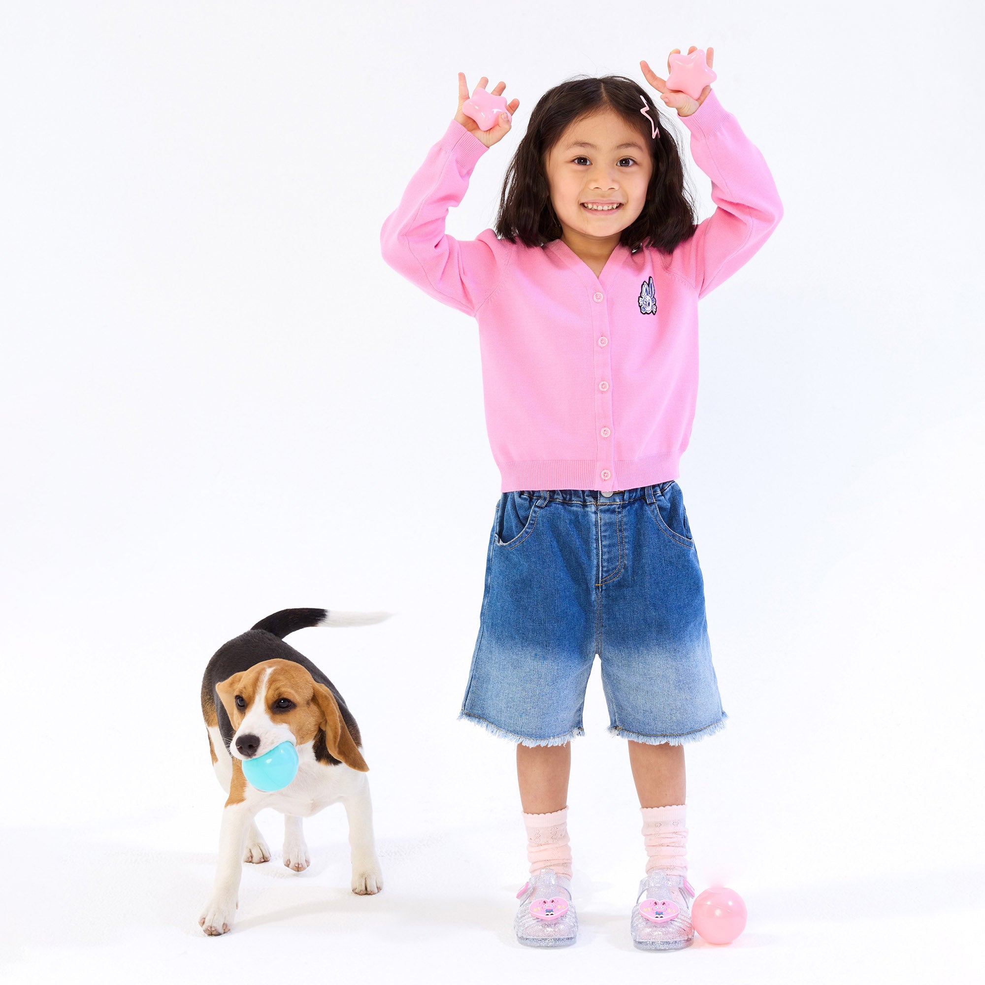 Jerme Cardigan For Mini Girls Pink