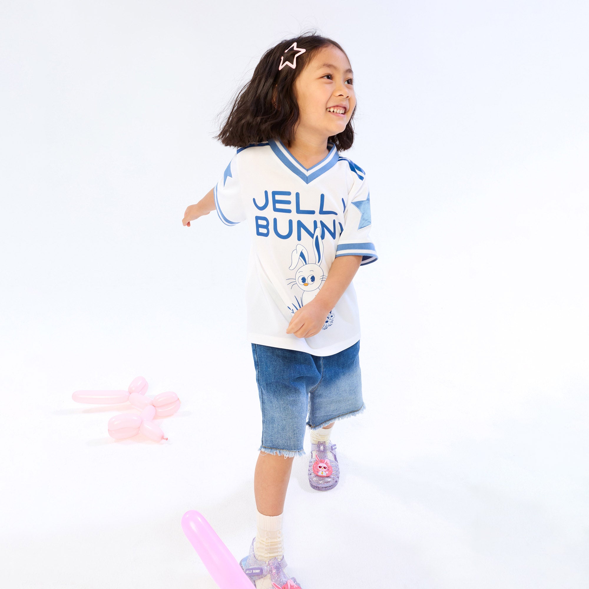 Jerme Football T-Shirt For Mini Girls White