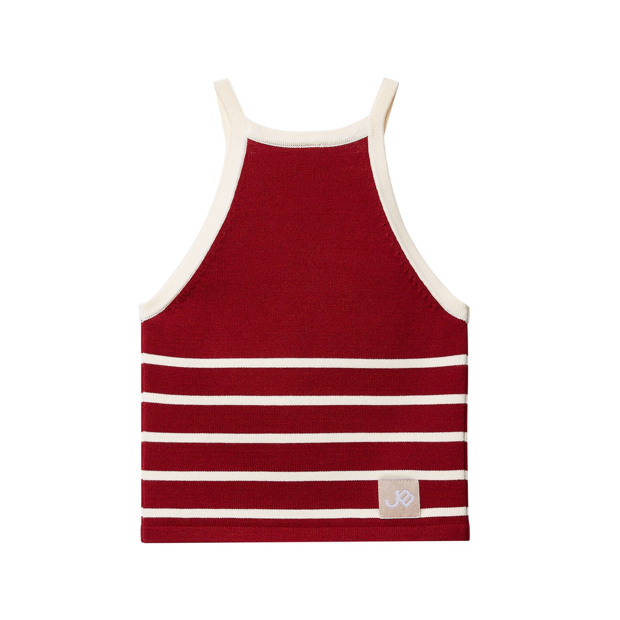 Stripe Logo Halter Top For Mini Girl Red