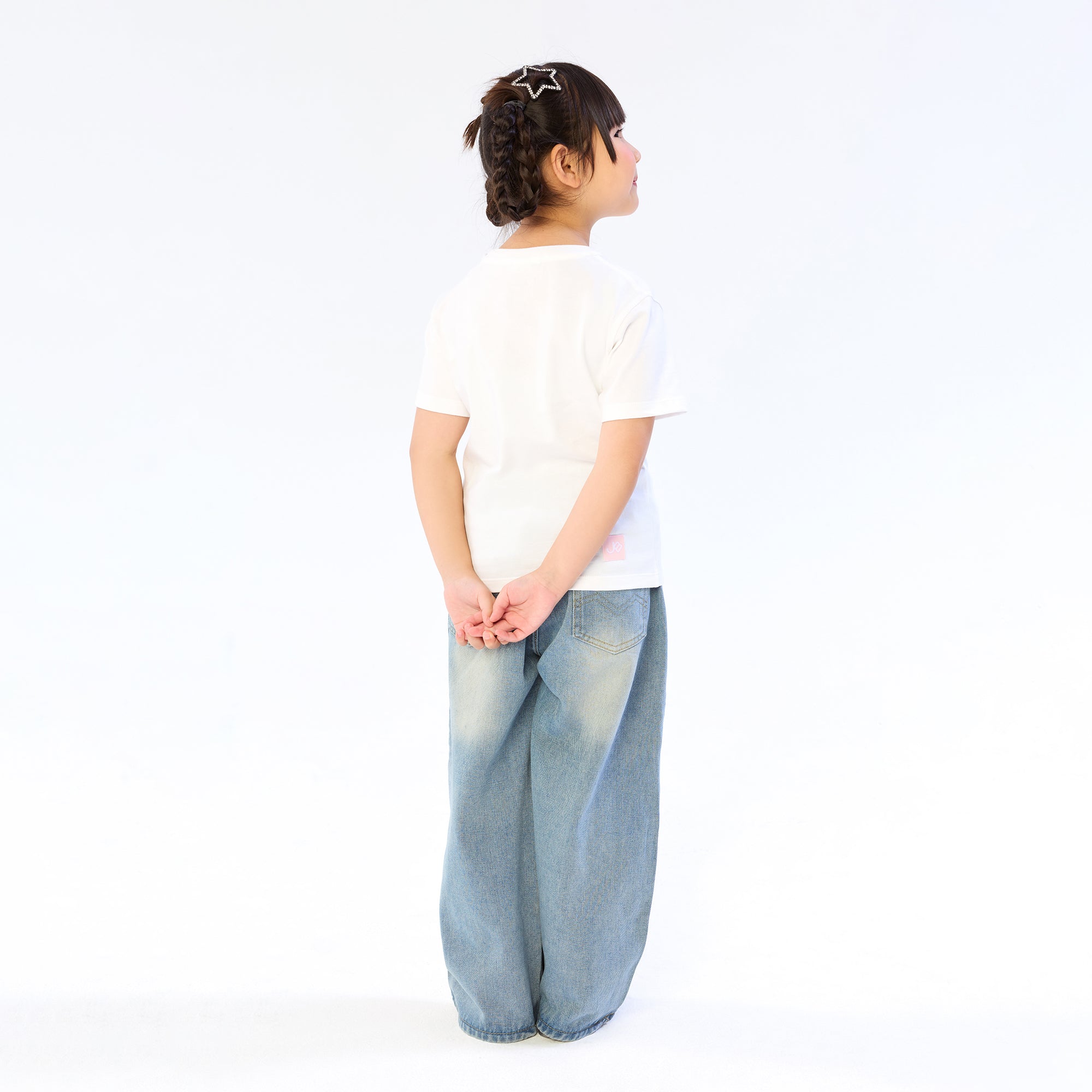 Strawberry Jb Crop T-Shirt For Mini Girls White