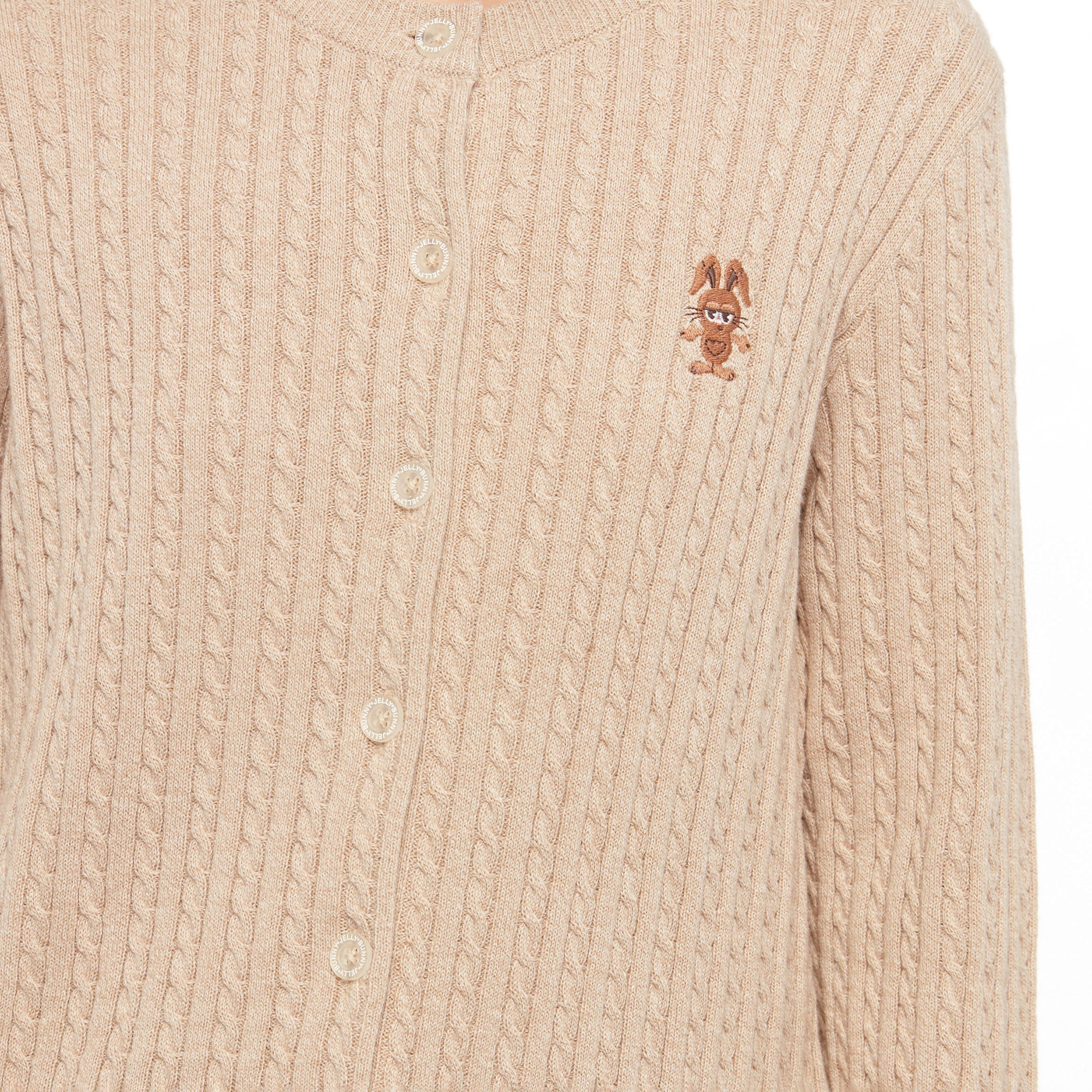 Jerme Long Sleeve Cardigan Brown