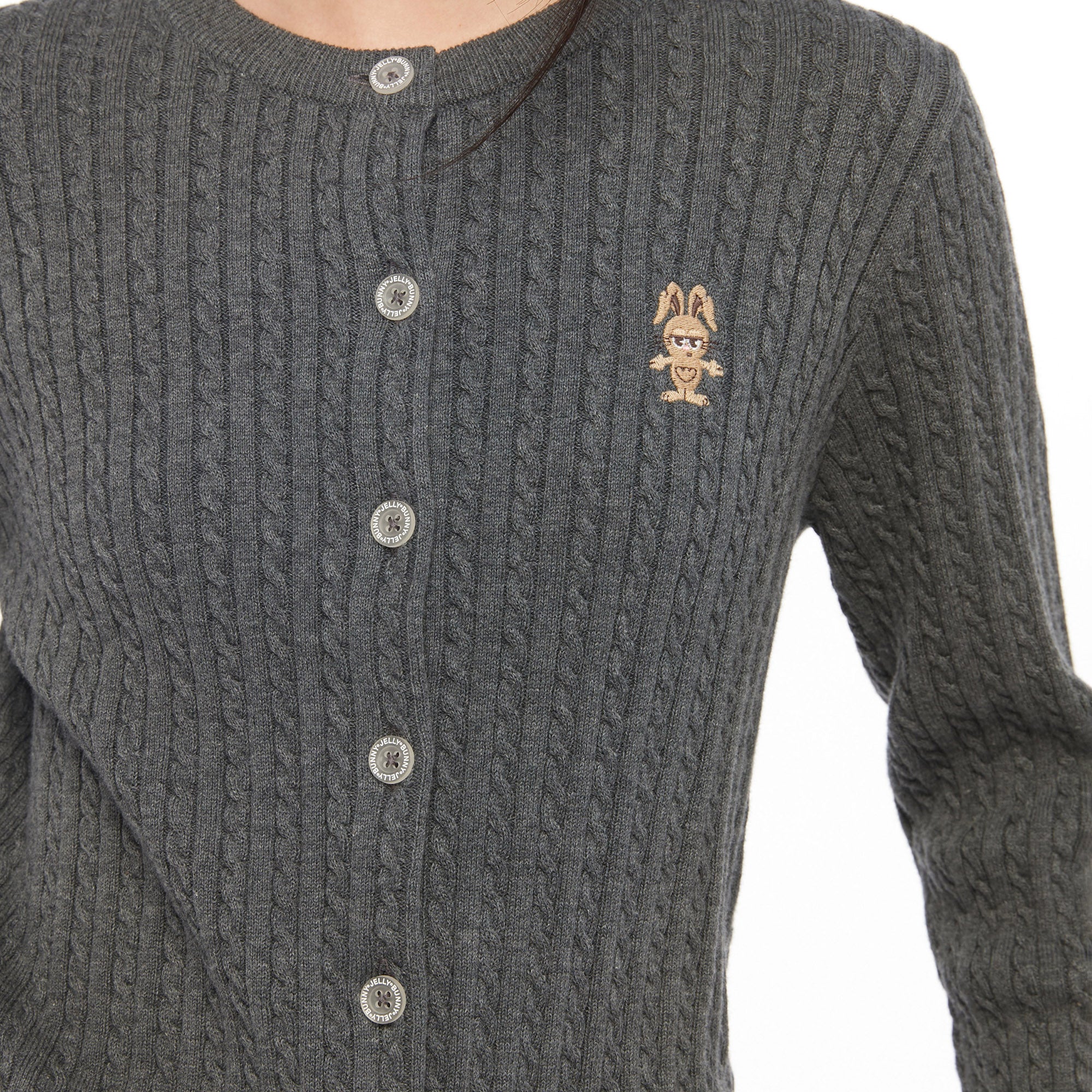 Jerme Long Sleeve Cardigan Grey