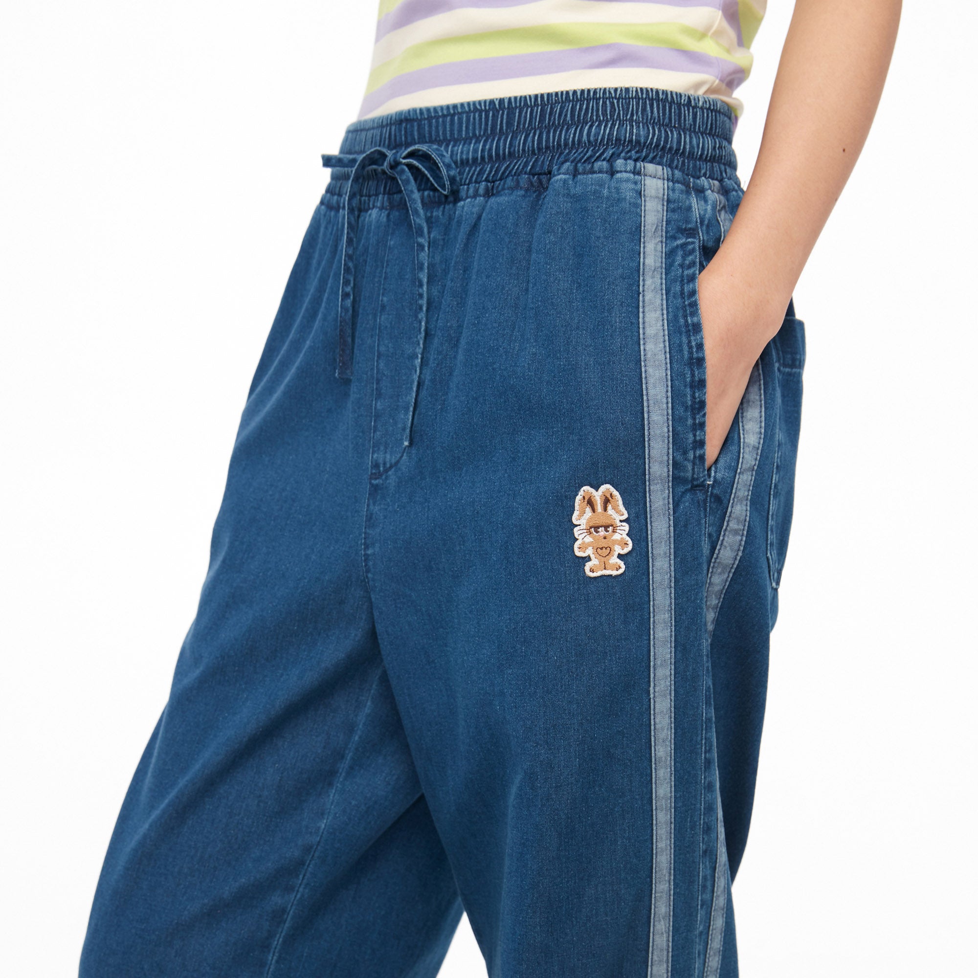 Jerme Denim Trackpant Blue