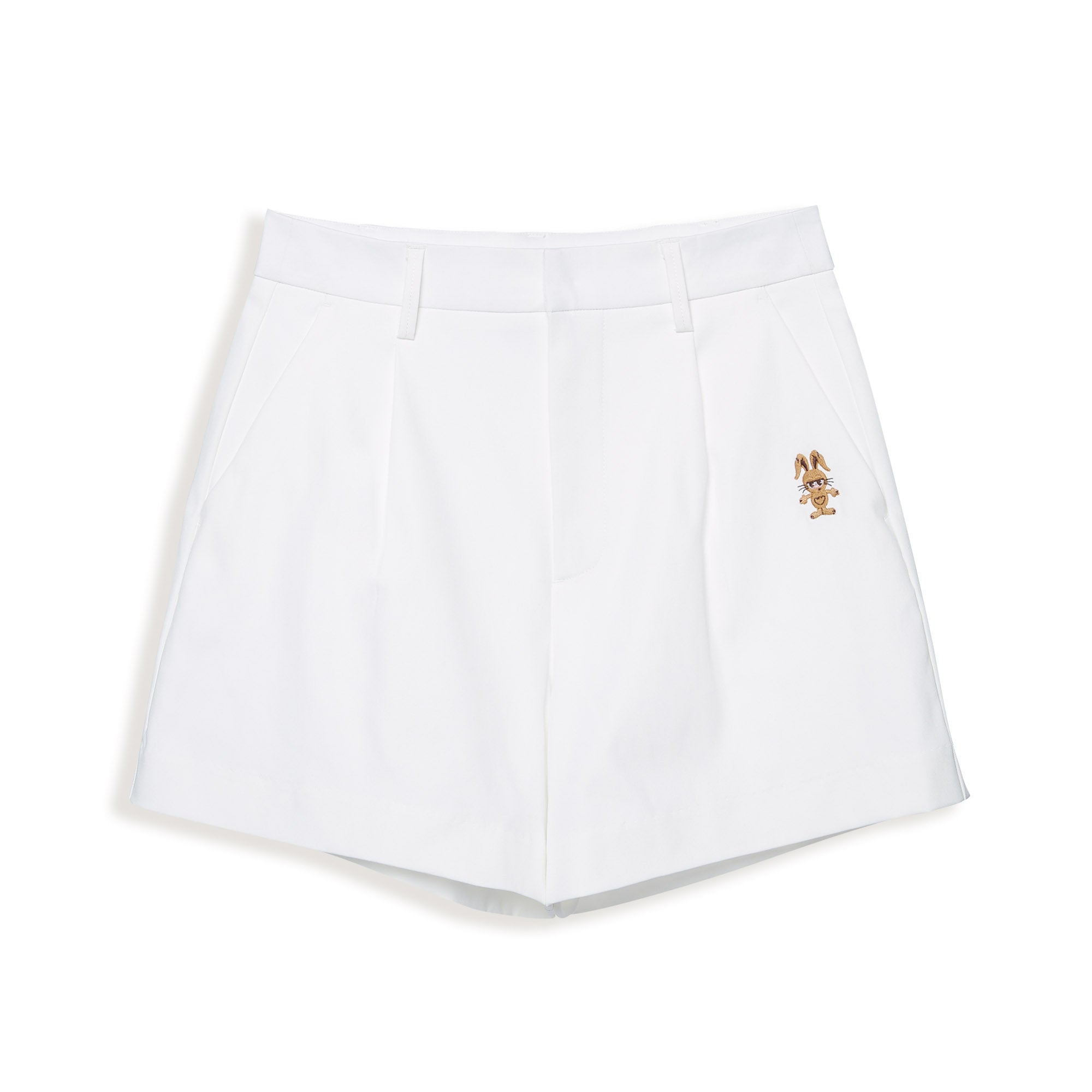 กางเกงขาสั้นปักลาย Jerme White