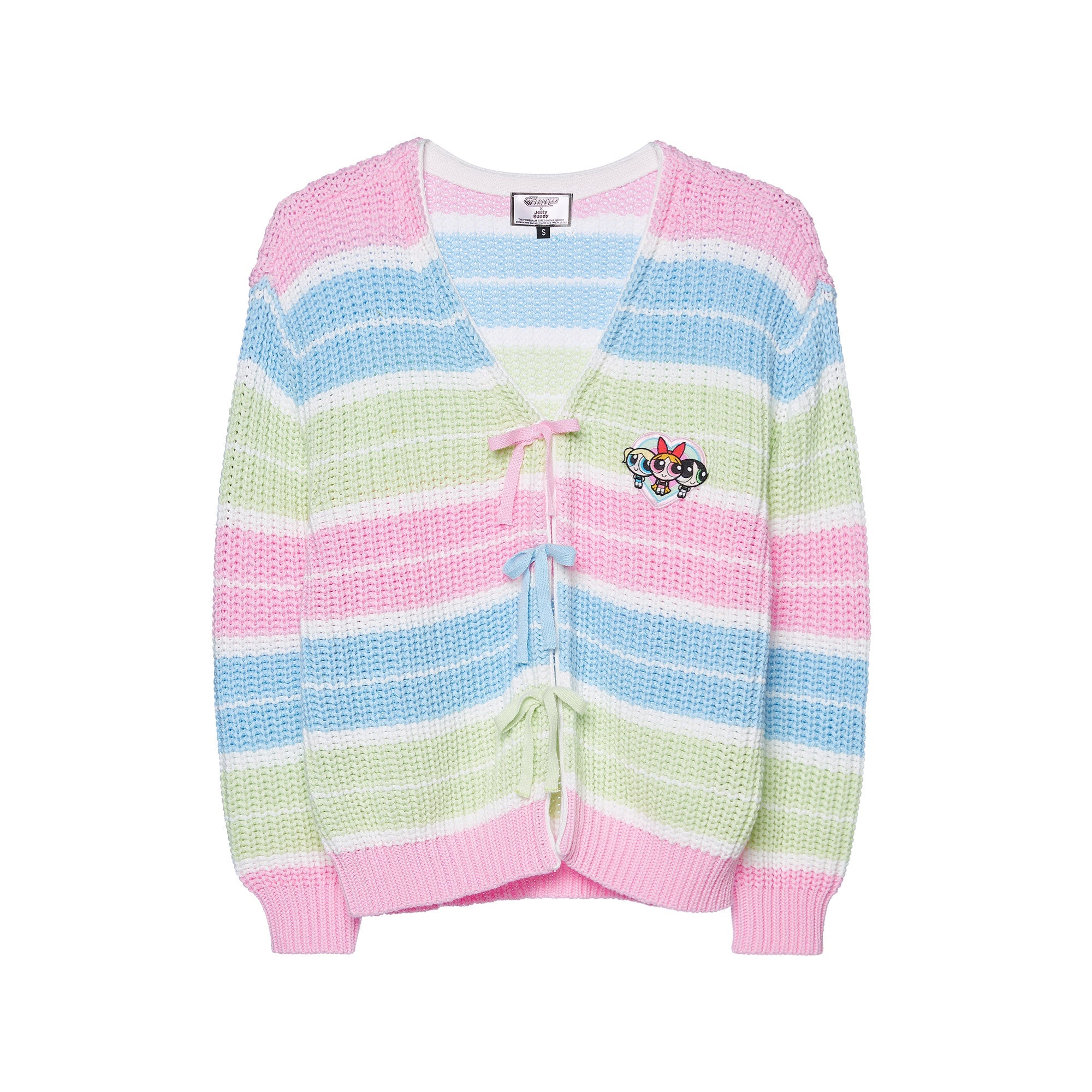 Powerpuff Girl Pastel Knitted Cardigan Multi Color