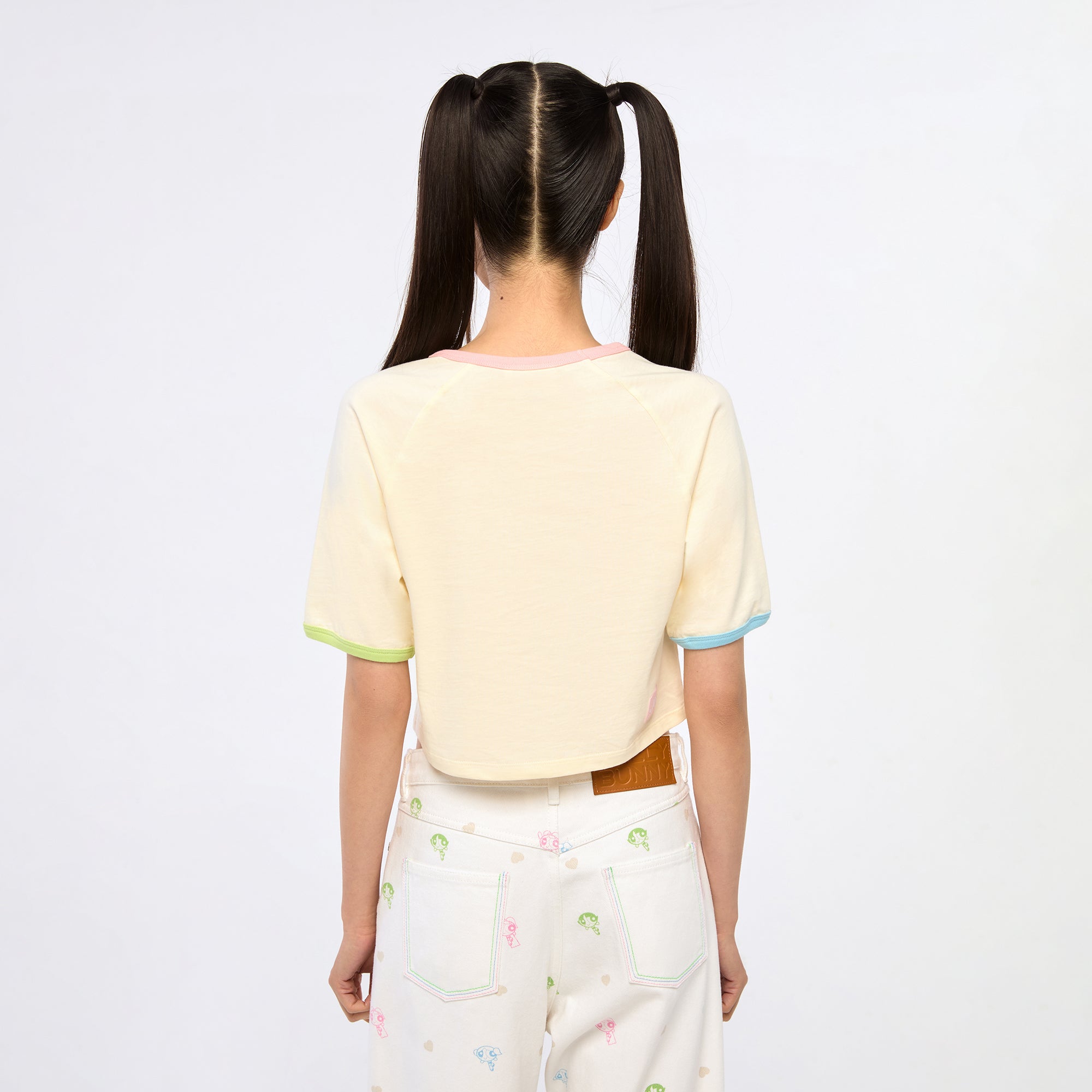 Powerpuff Girls Crop T-Shirt Cream