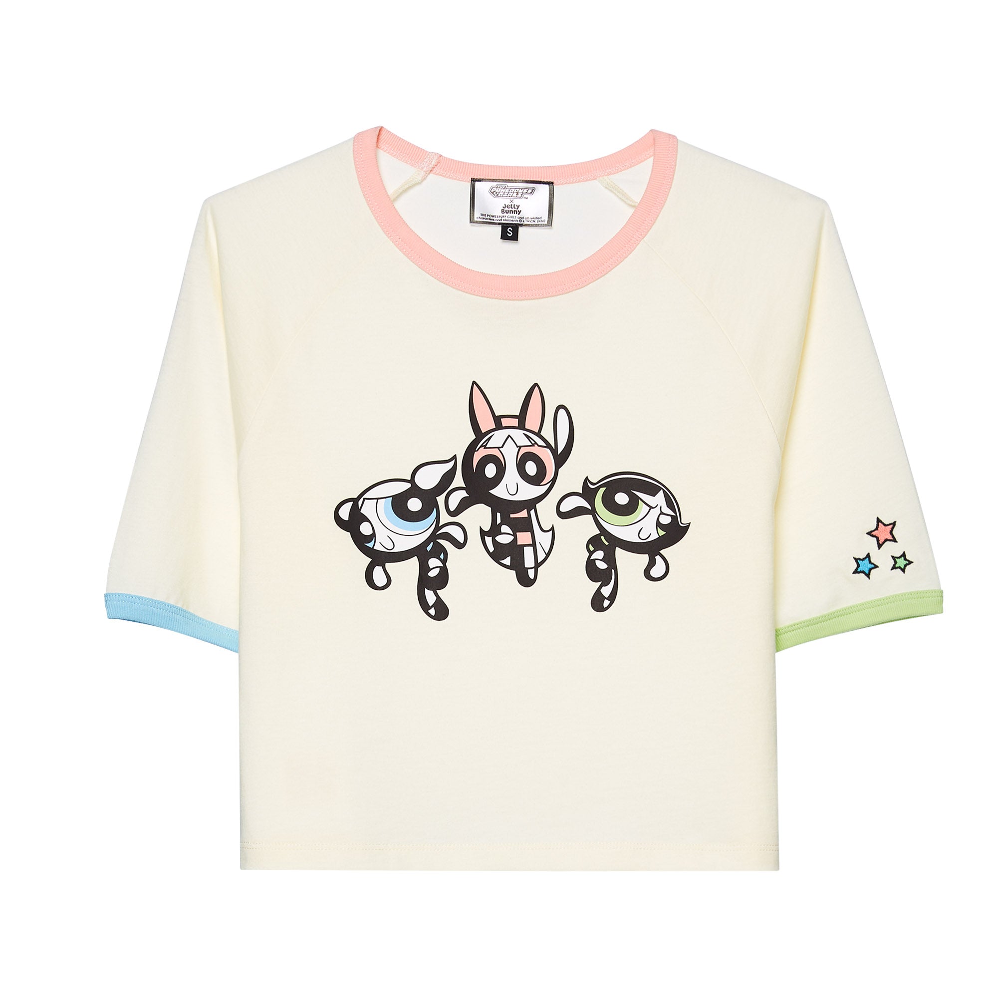 Powerpuff Girls Crop T-Shirt Cream