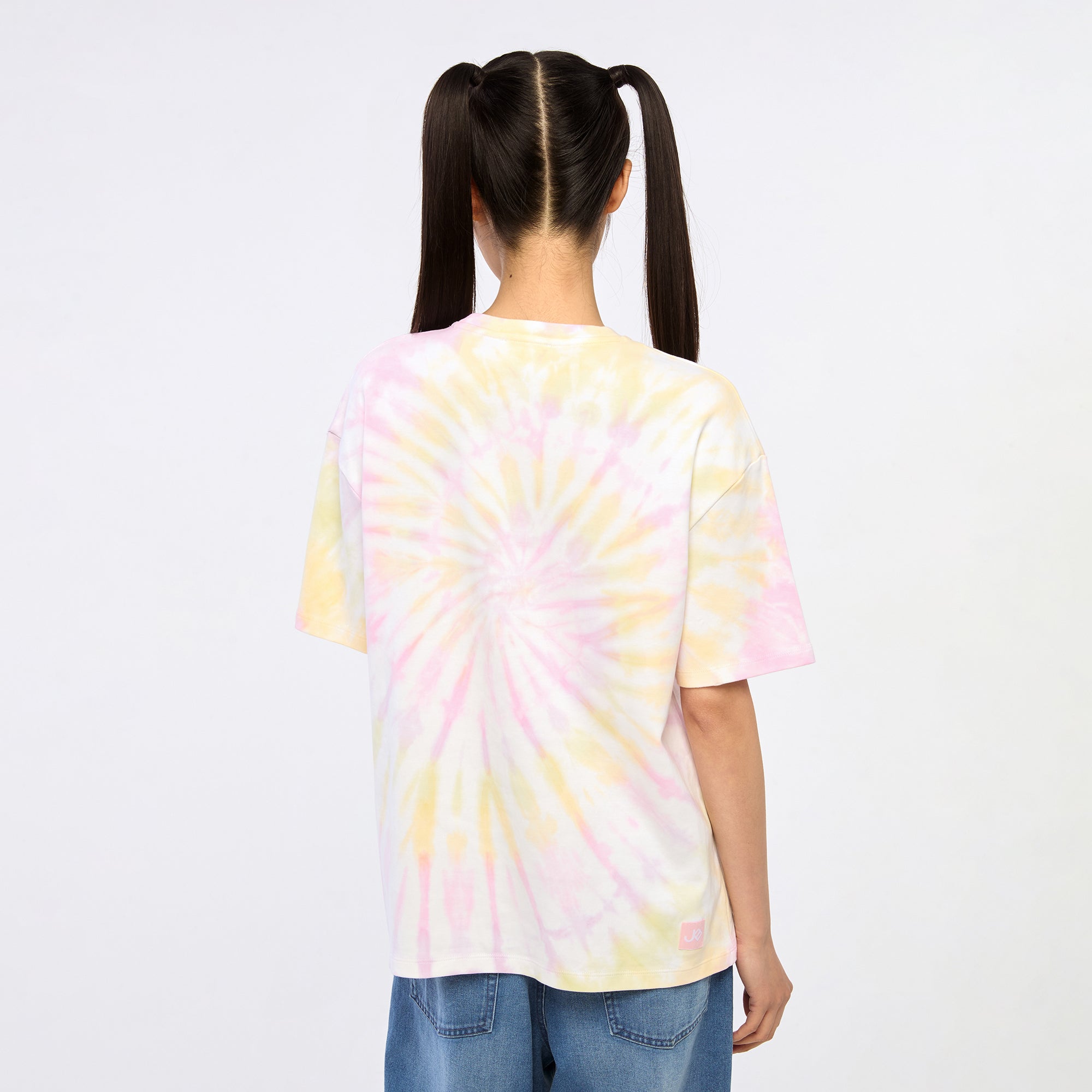 Powerpuff Girls Tie-Dye Crop T-Shirt Multi Color