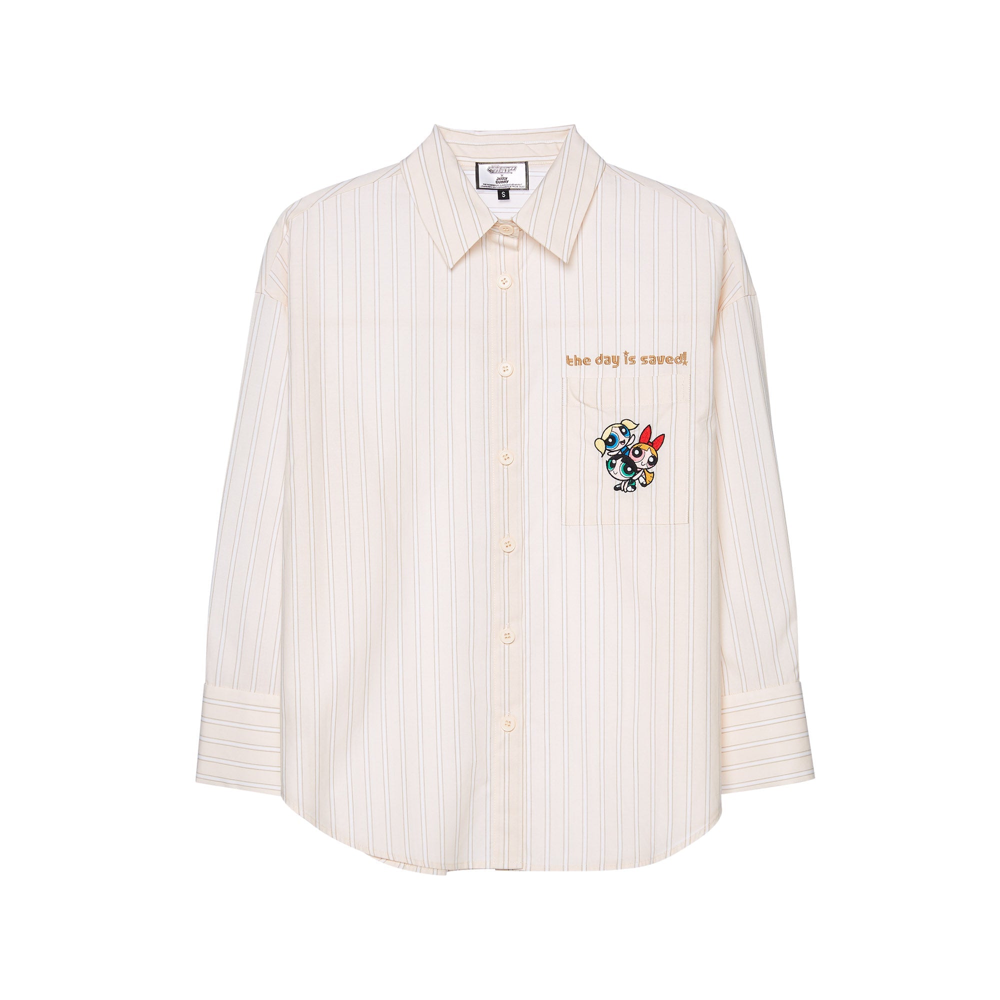 Powerpuff Girl Stripe Shirt Cream