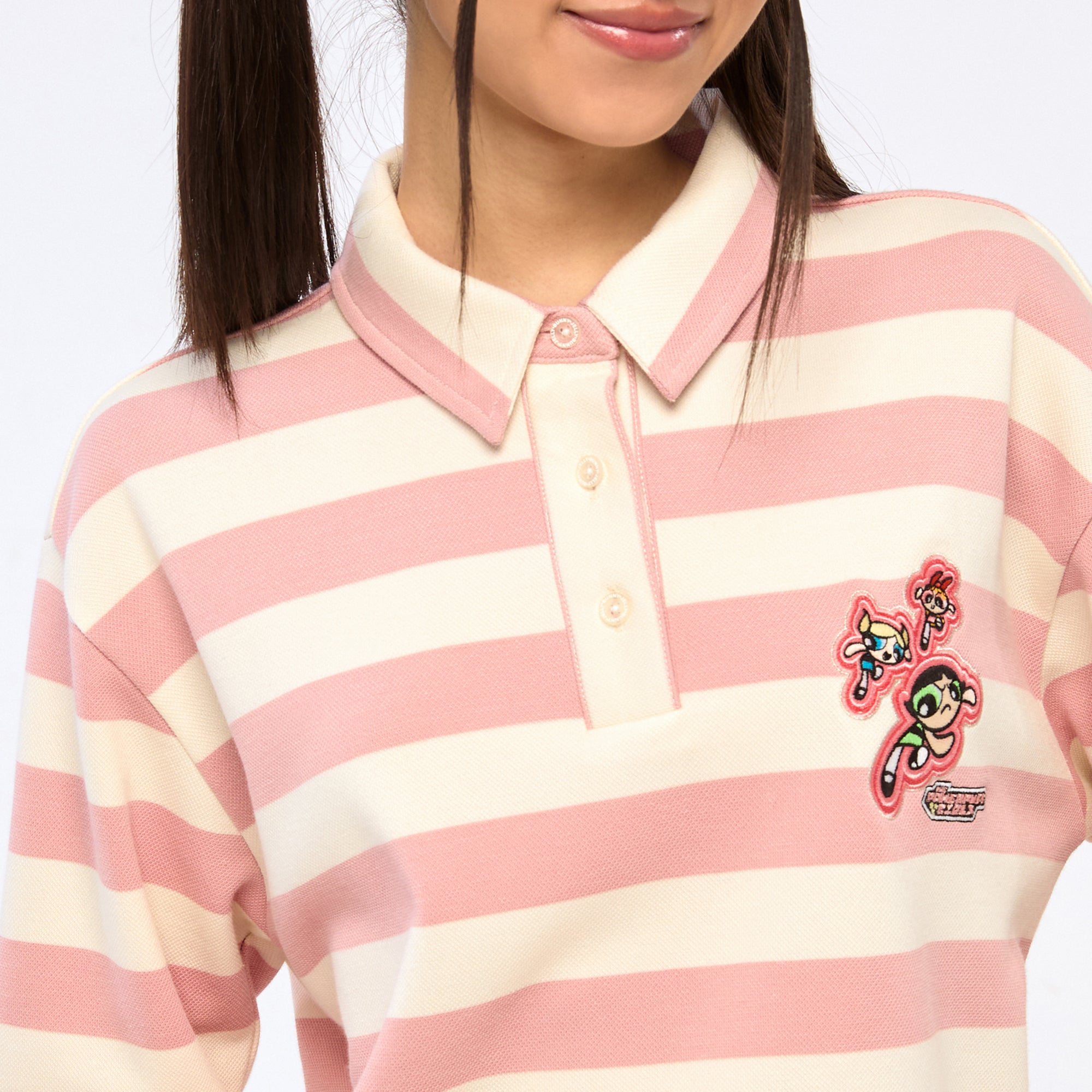 Powerpuff Girls Stripe Long Sleeve Top Multi Color