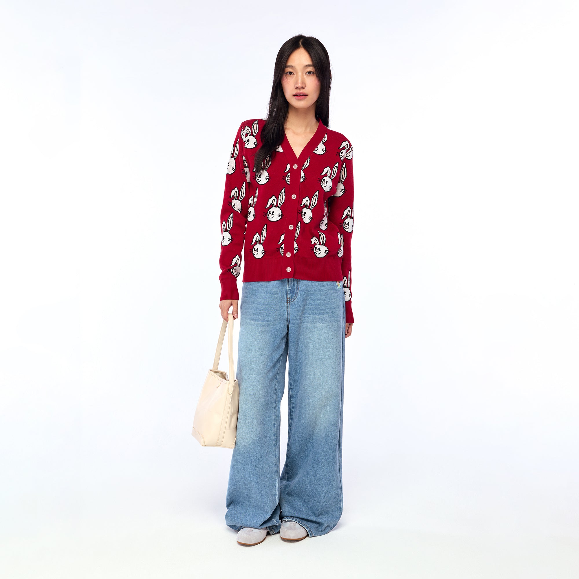 All Over Jerme Cardigan Red