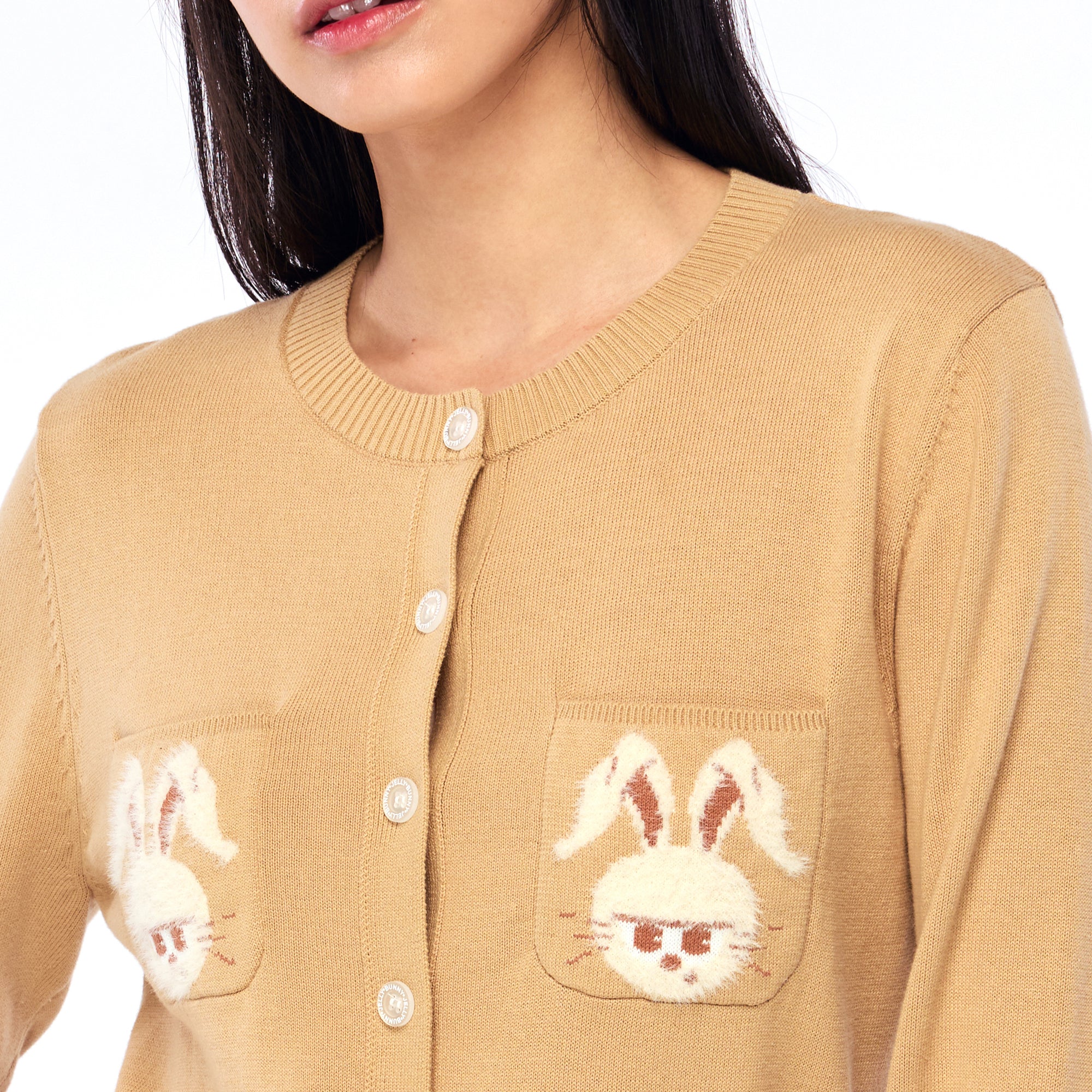 Jerme Chest Pocket Cardigan Brown