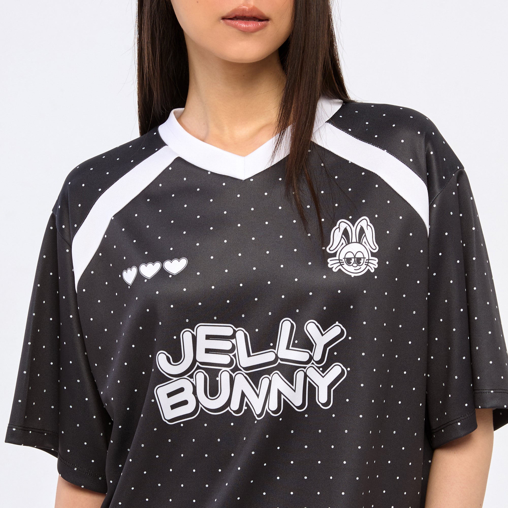 Polkadot Football T-Shirt Black