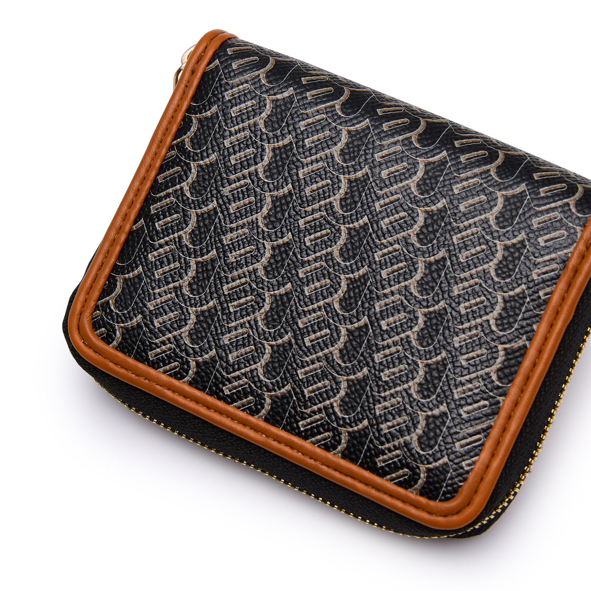 Gemin Short Wallet Printed Black