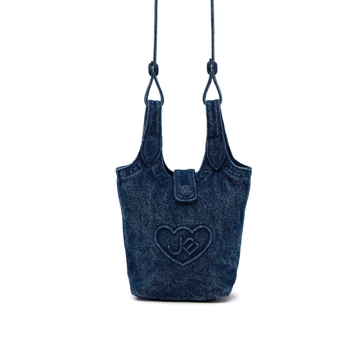 Mona Denim S Crossbody Bag Blue