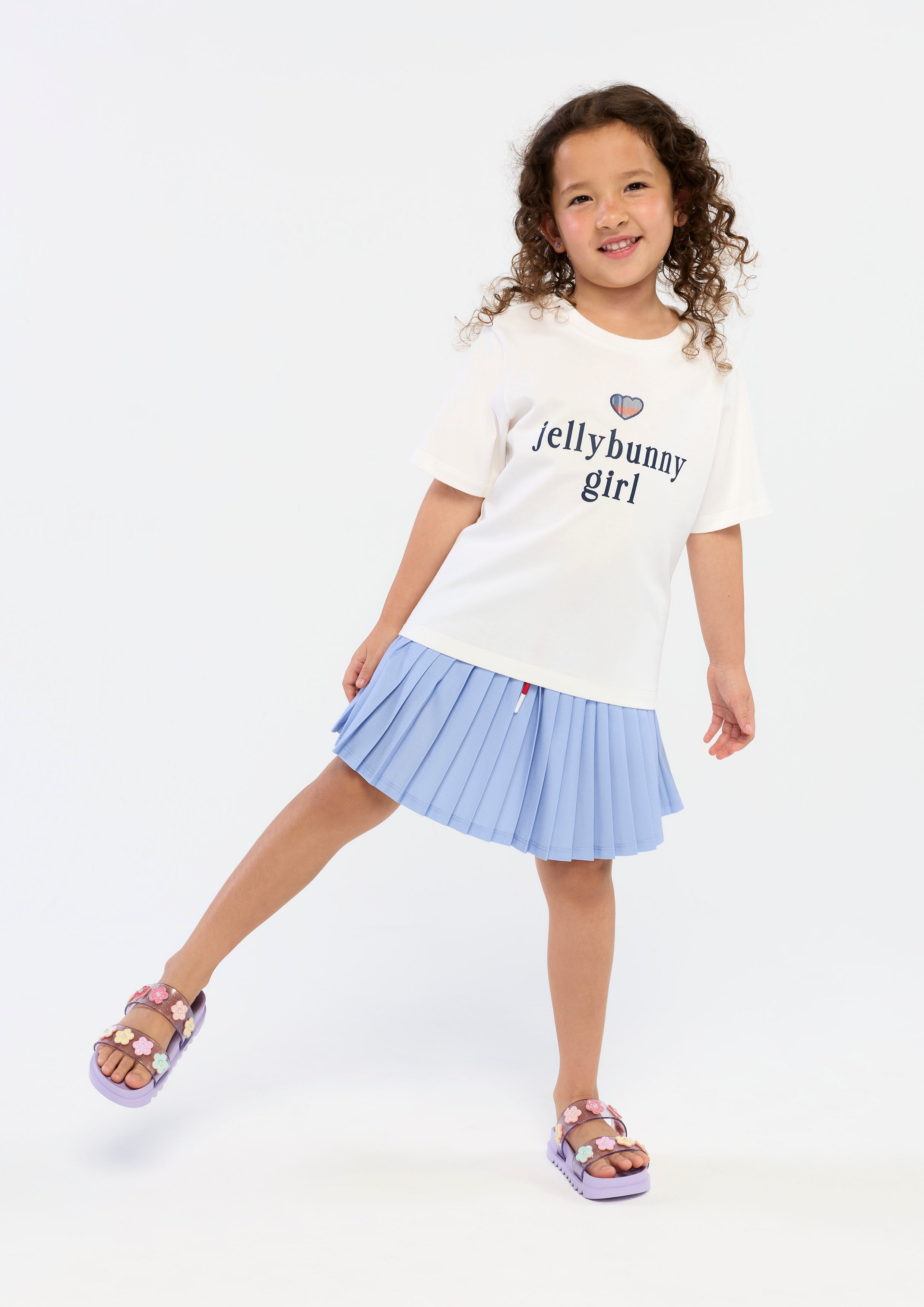 Jelly Bunny Girl Graphic T-Shirt For Mini Girls White