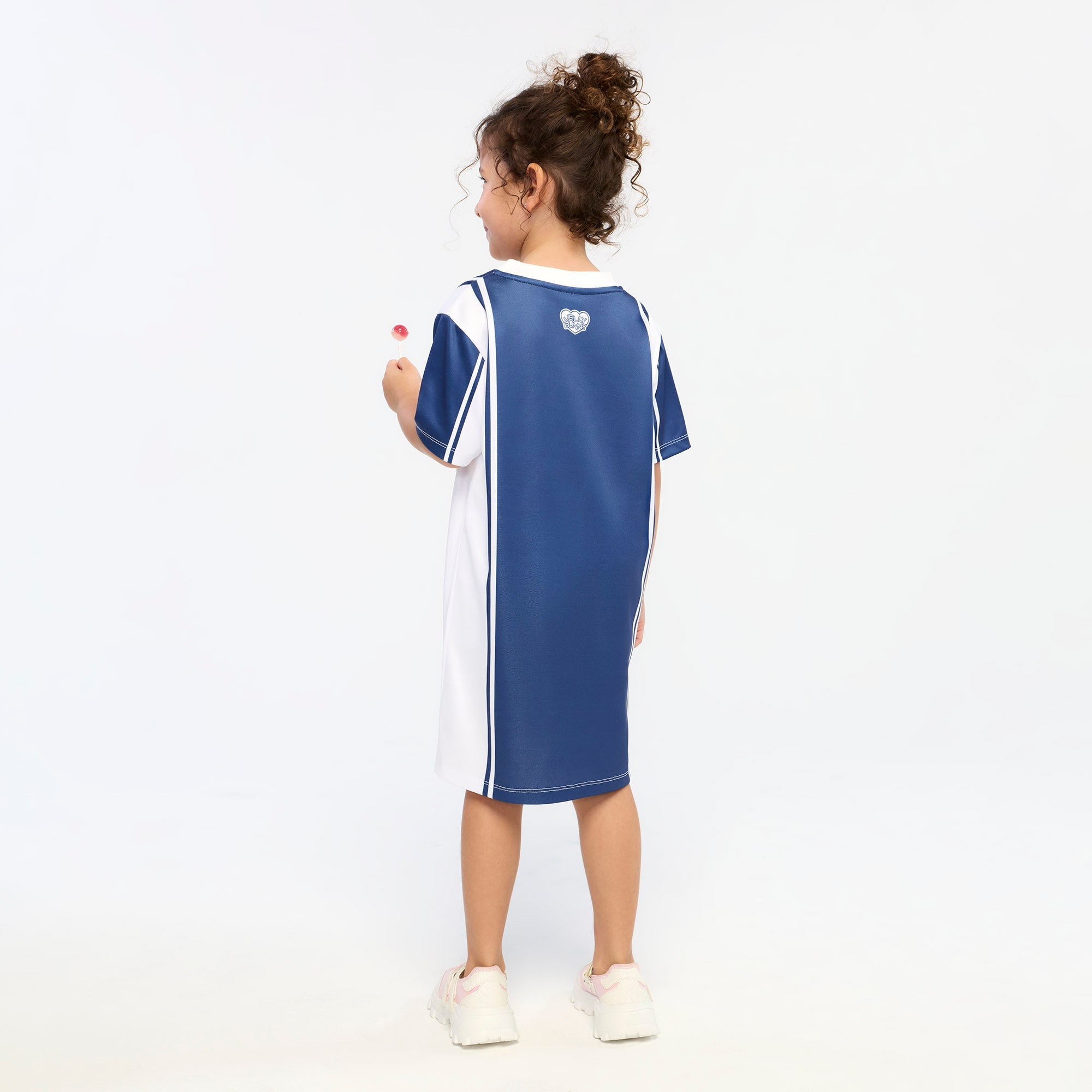 Jeremy Football Dress For Mini Girls Printed Navy