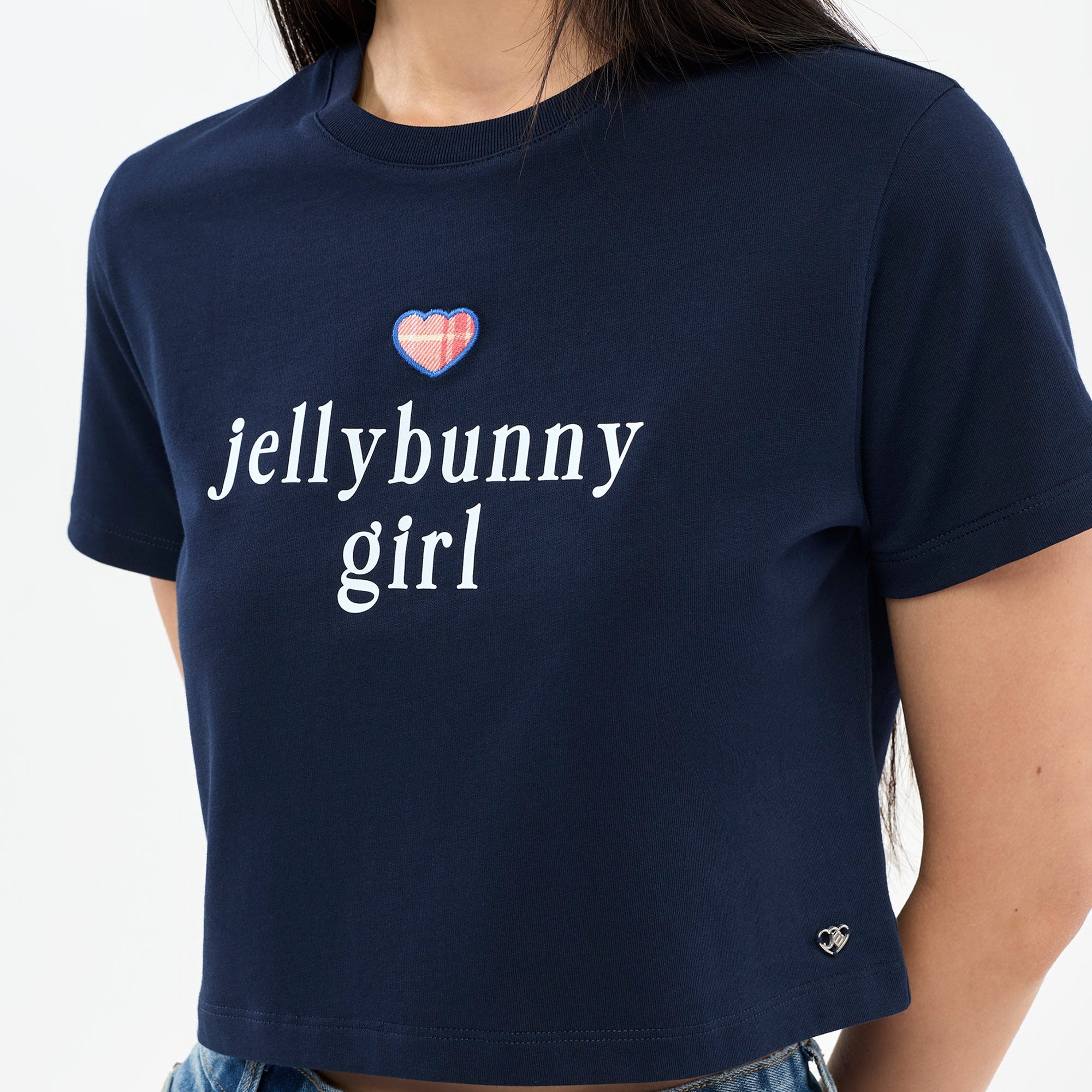 Jelly Bunny Girl Graphic T-Shirt Navy