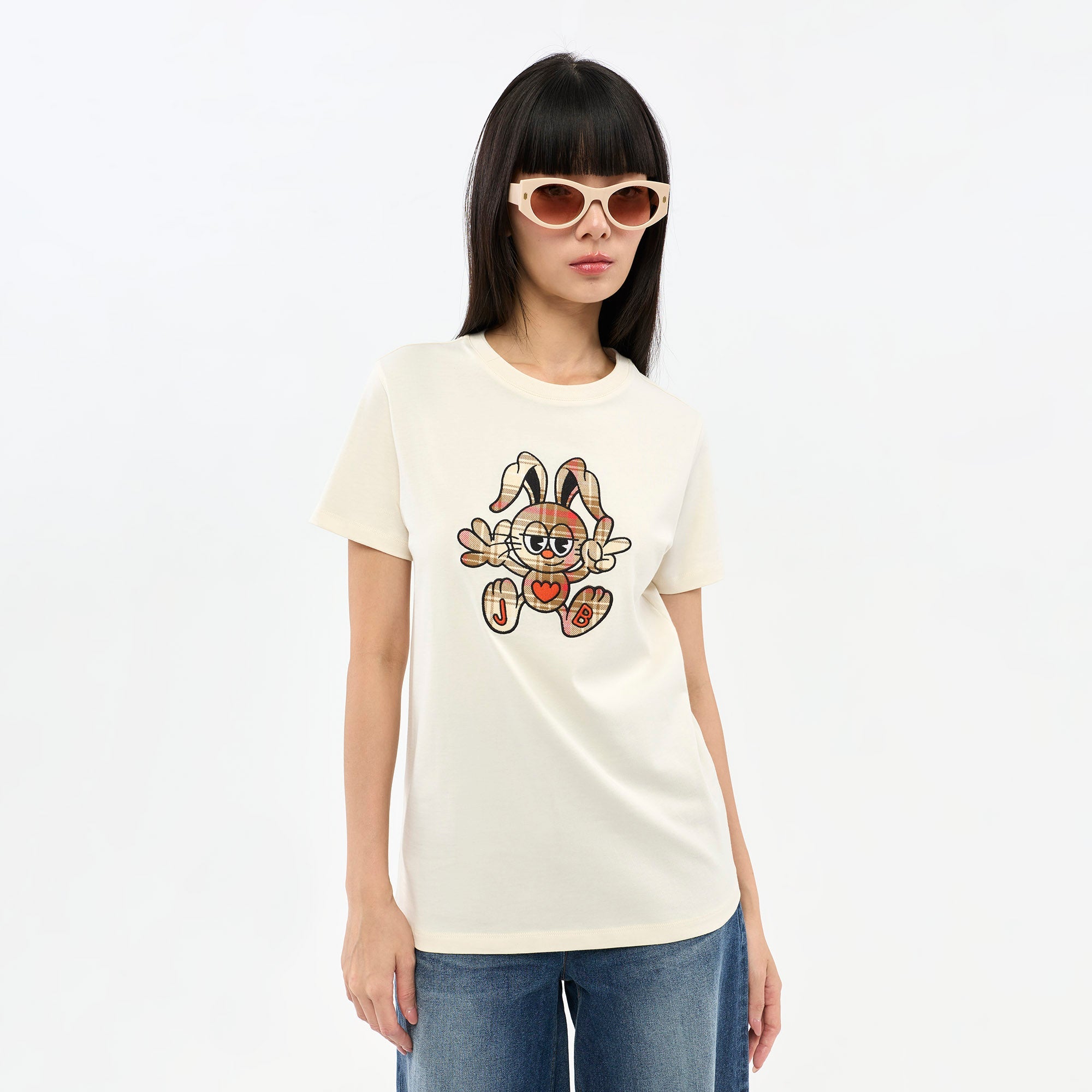 Jeremy Graphic T-Shirt Cream