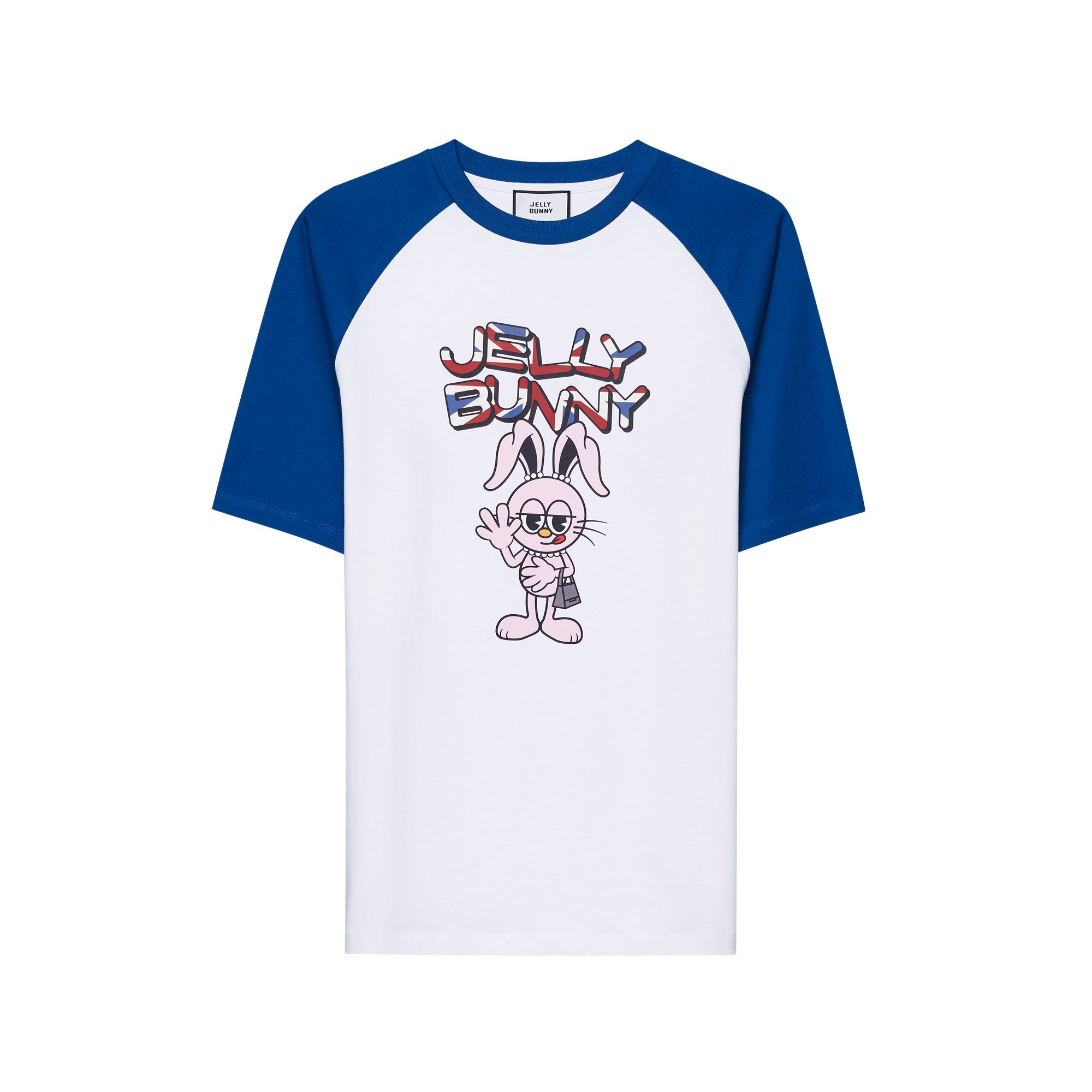 Jeremy Contrast Sleeve Graphic T-Shirt Navy