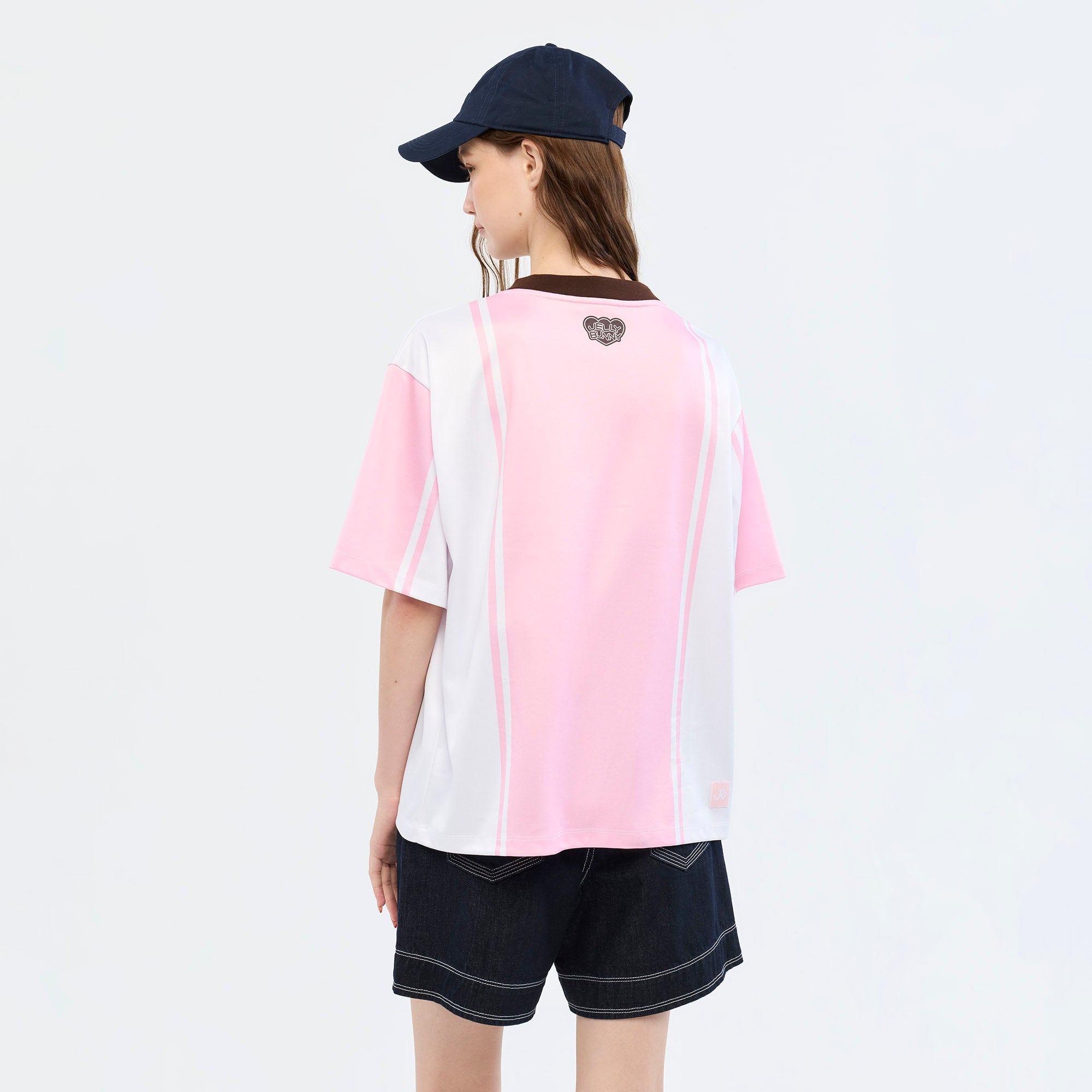 Jeremy Football Graphic T-Shirt Pink