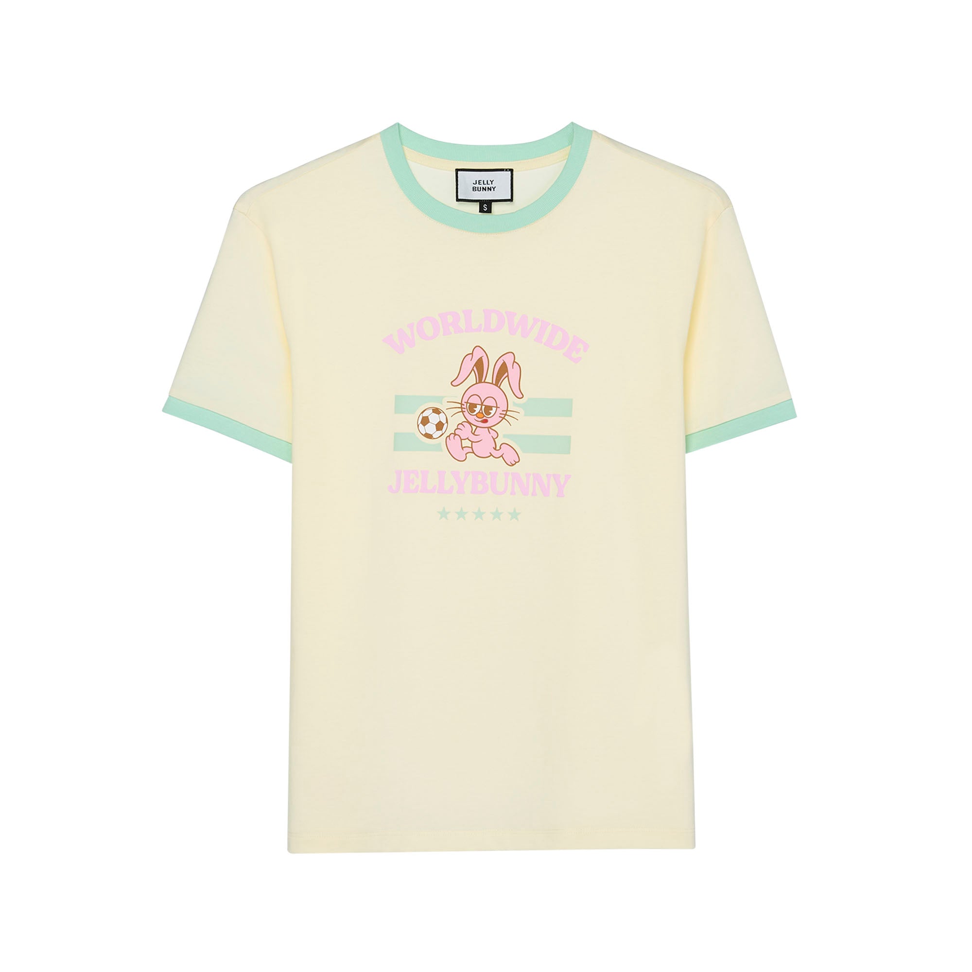 Worldwide Graphic T-Shirt Cream