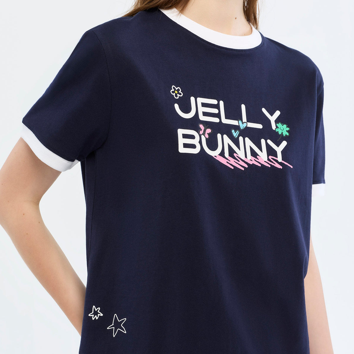 เสื้อยืดแต่งโลโก้ Navy