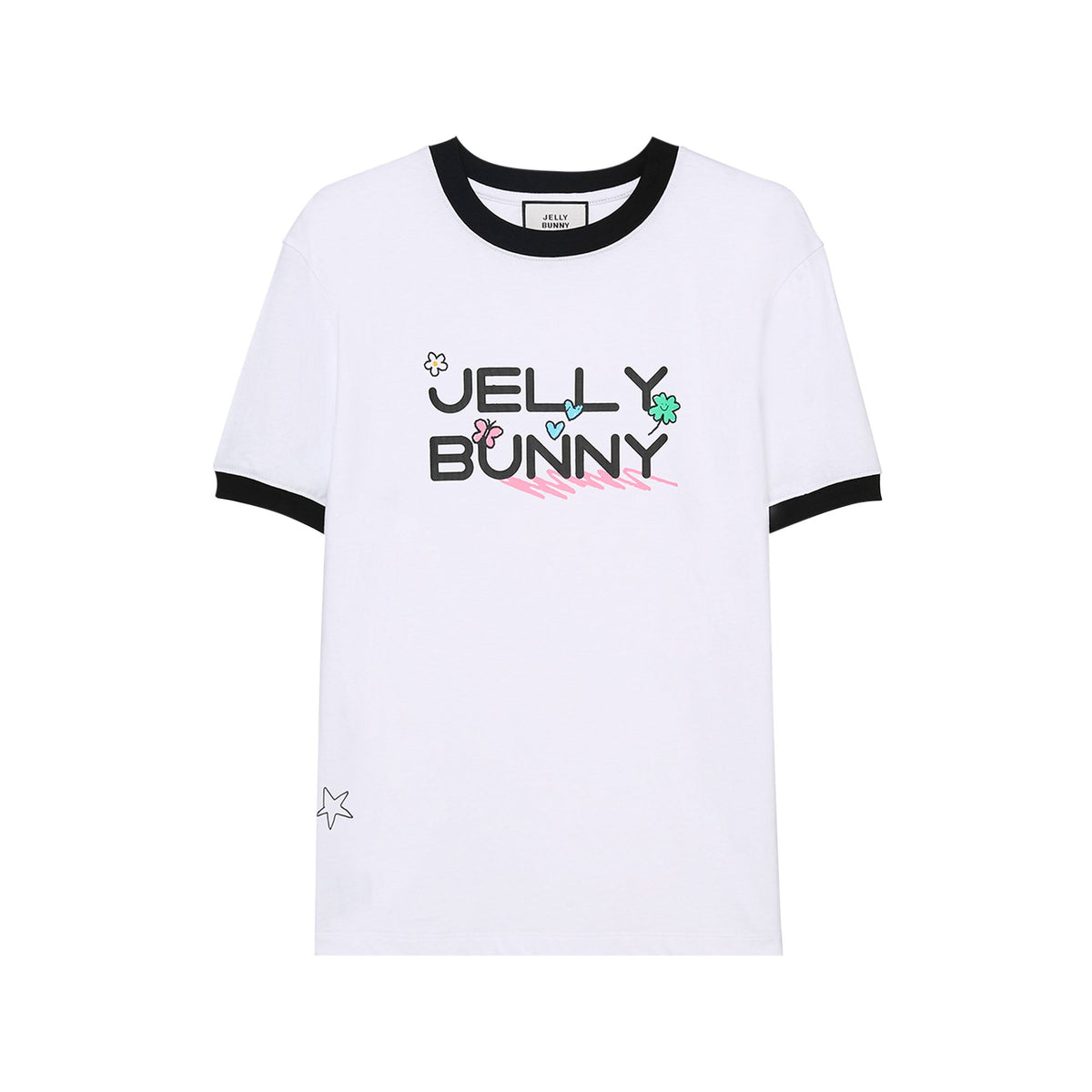 เสื้อยืดแต่งโลโก้ White