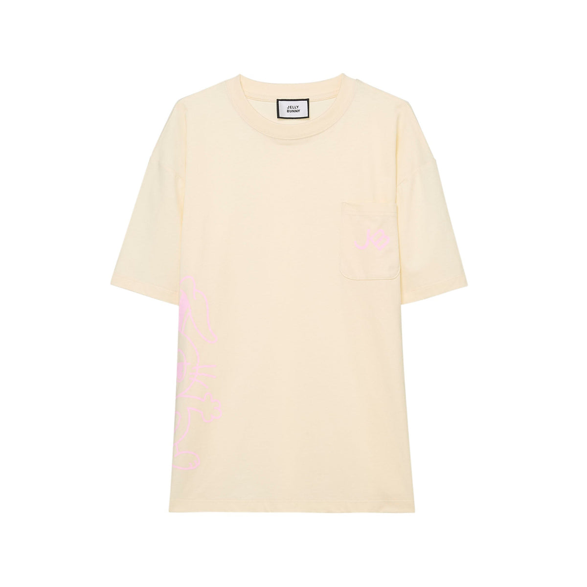 เสื้อยืดลาย Jeremy Bunny Sketch Cream