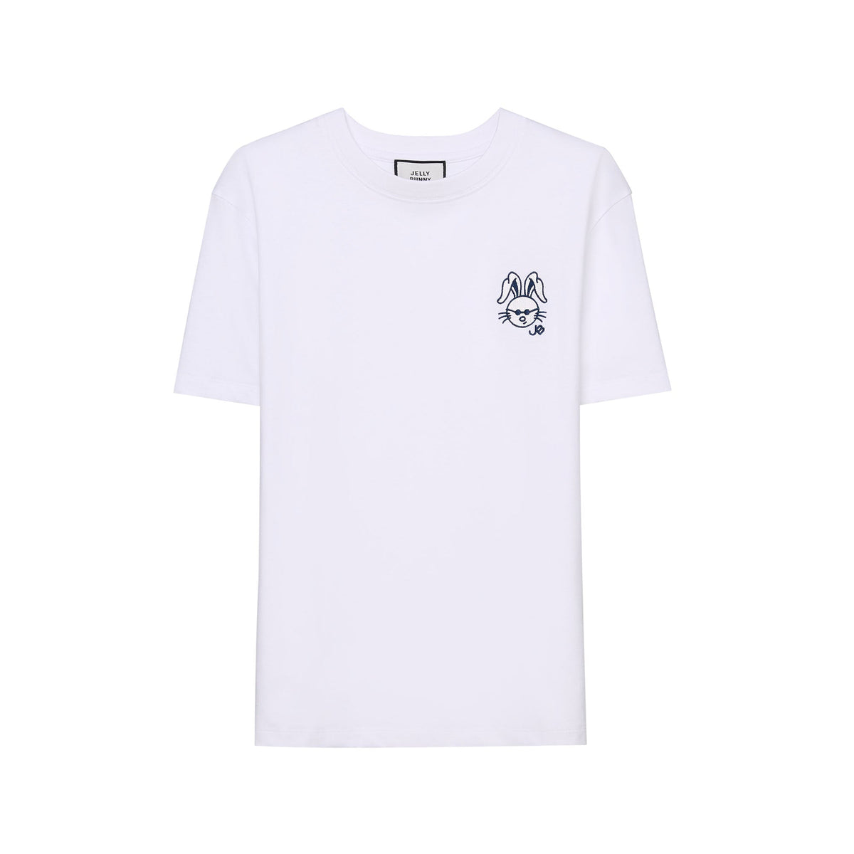 เสื้อยืดแขนสั้นลาย Bunny Face White