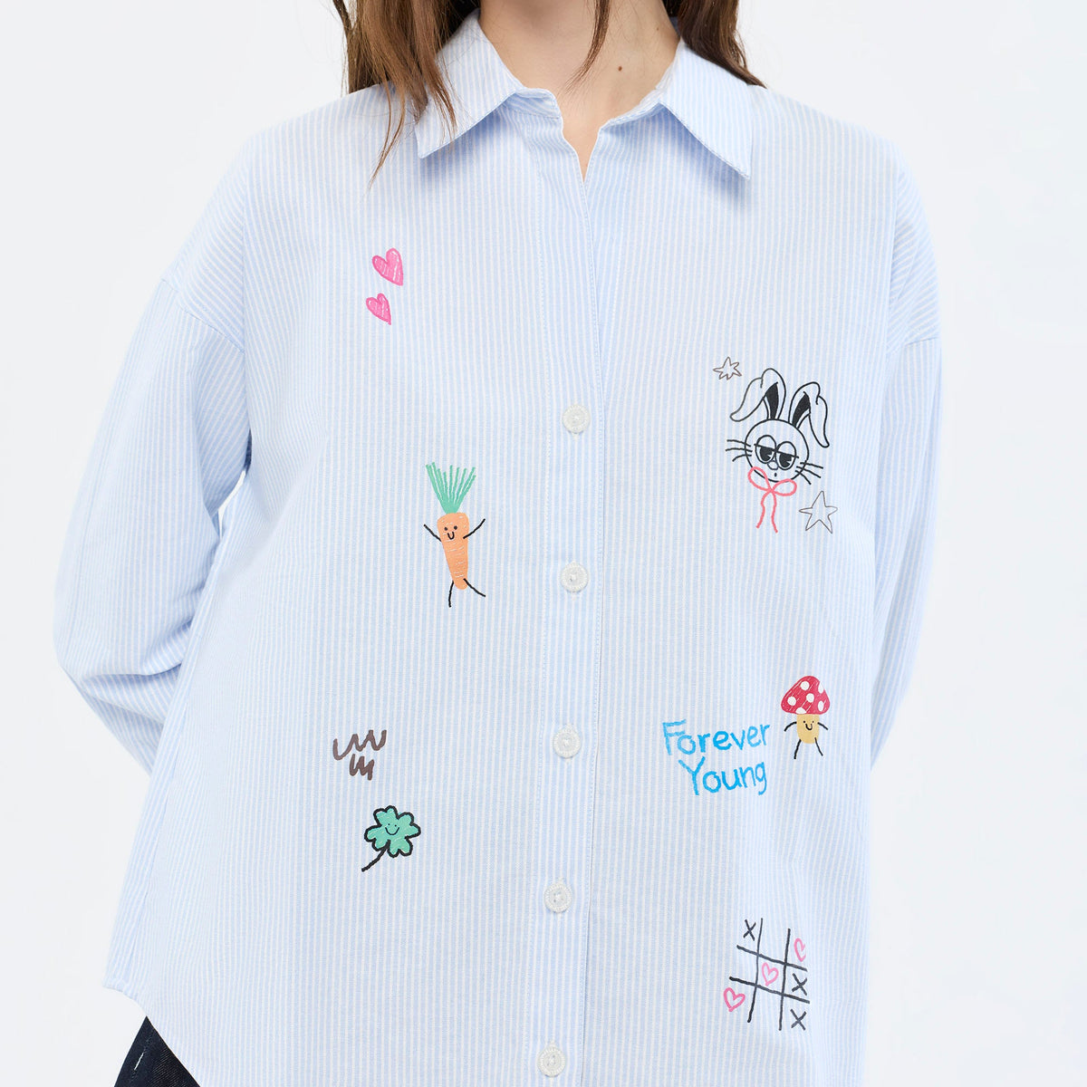 เสื้อเชิ้ตลายทาง Jeremy Blue