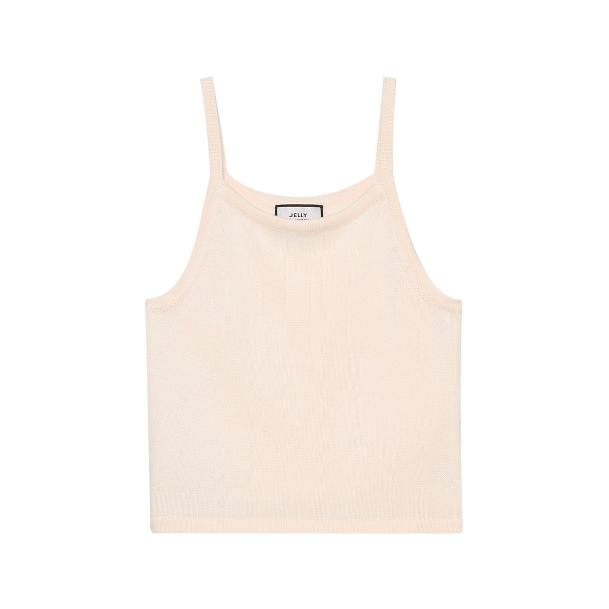 Heart Patch Knit Cardigan & Camisole Set Cream