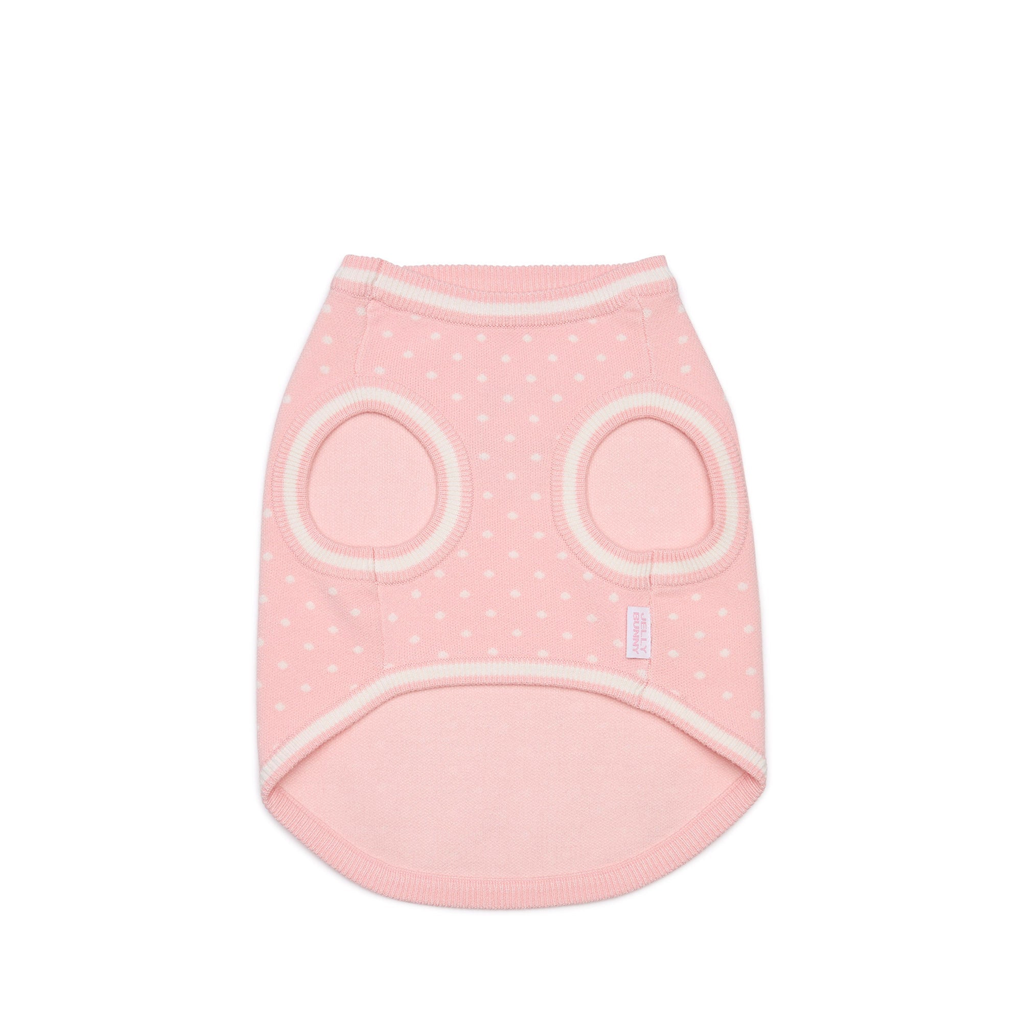 เสื้อยืดผ้าถักลายจุด Hello Kitty สำหรับสัตว์เลี้ยง Pink