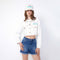 Starlight Kitty Cat Cropped Jacket White