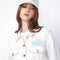 Starlight Kitty Cat Cropped Jacket White