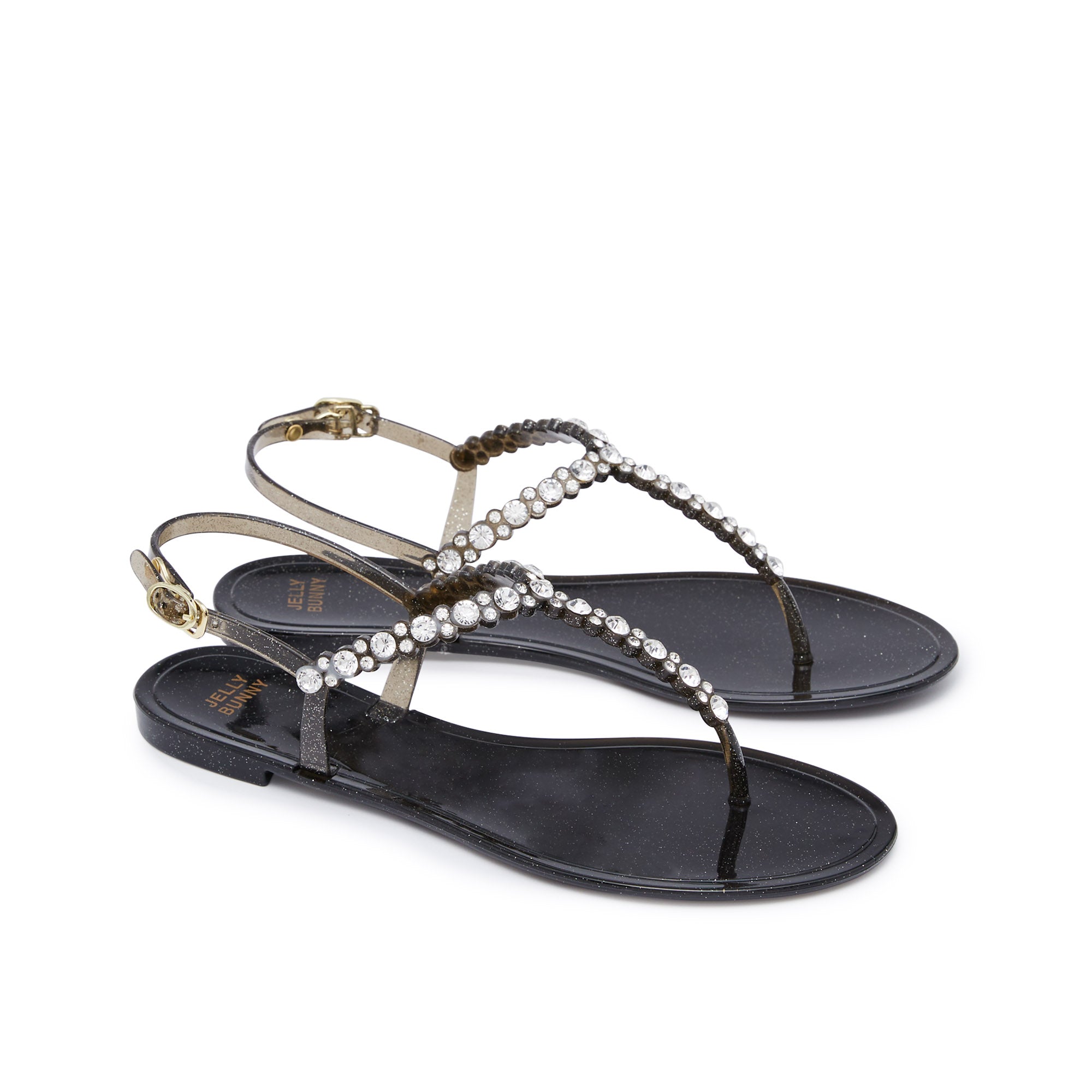 Amil Flats Sandals Black - Jelly Bunny TH